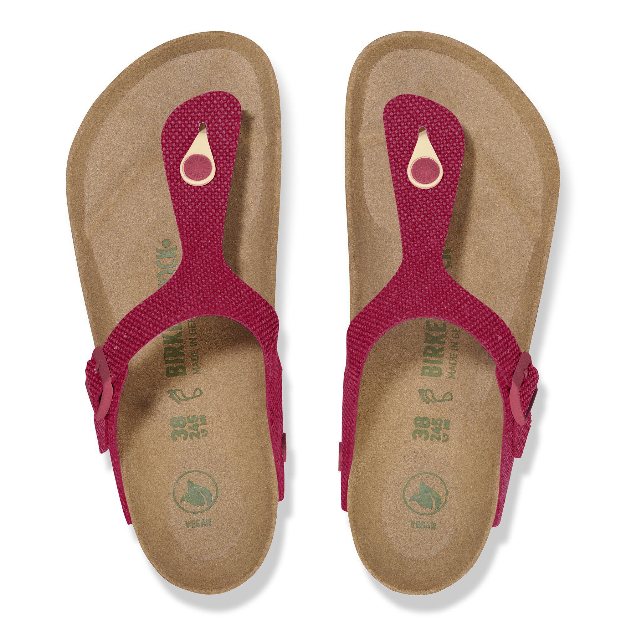 Gizeh Vegan Textile Canvas Fuchsia Tulip BIRKENSTOCK