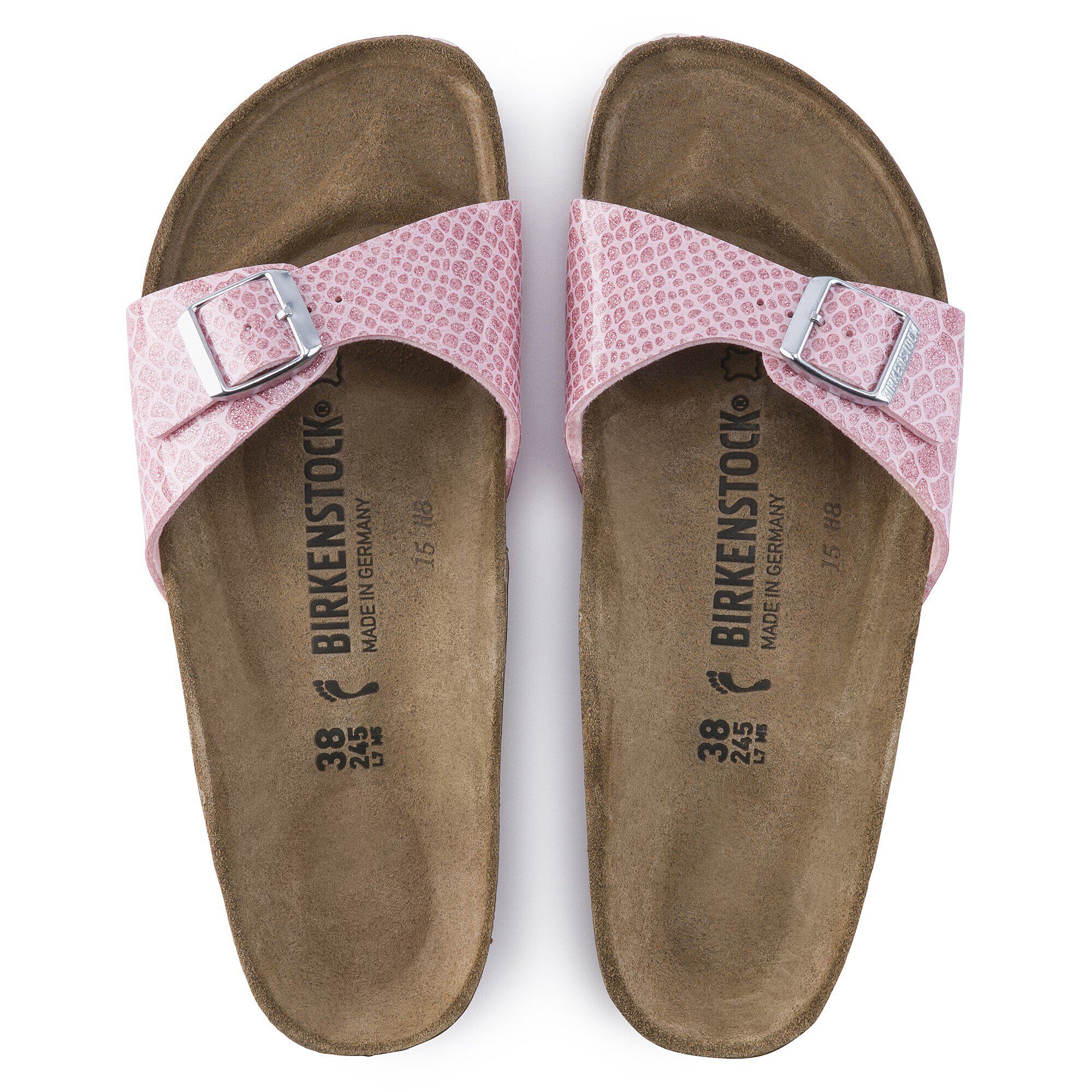 Pink best sale snakeskin birkenstocks
