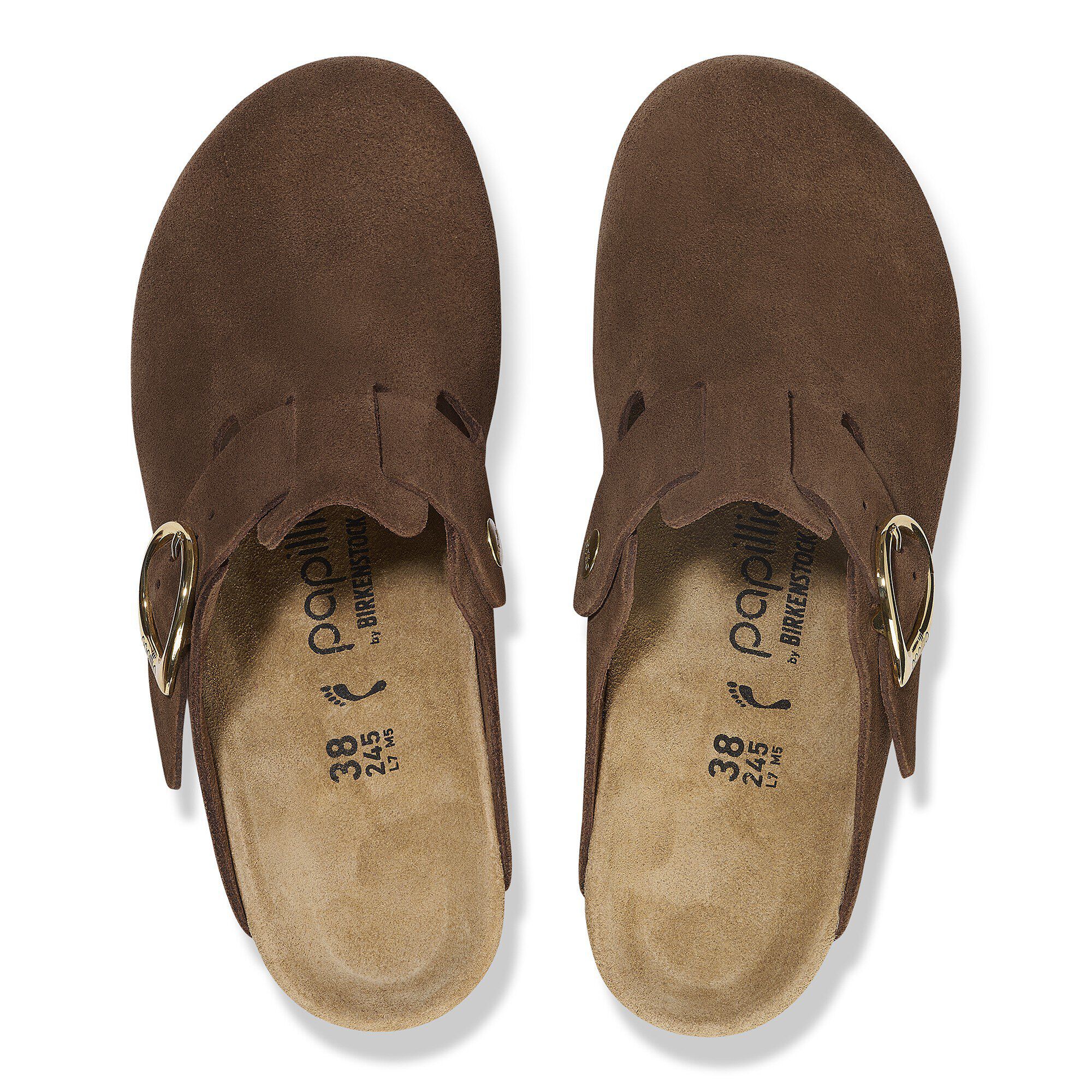 Fanny Ring-Buckle Suede Leather Dark Tea | BIRKENSTOCK