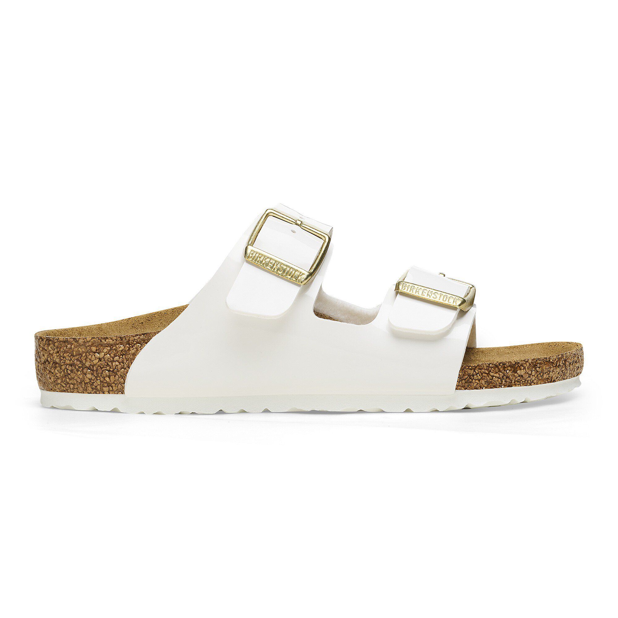 Arizona Kids Birko Flor Patent Patent White BIRKENSTOCK
