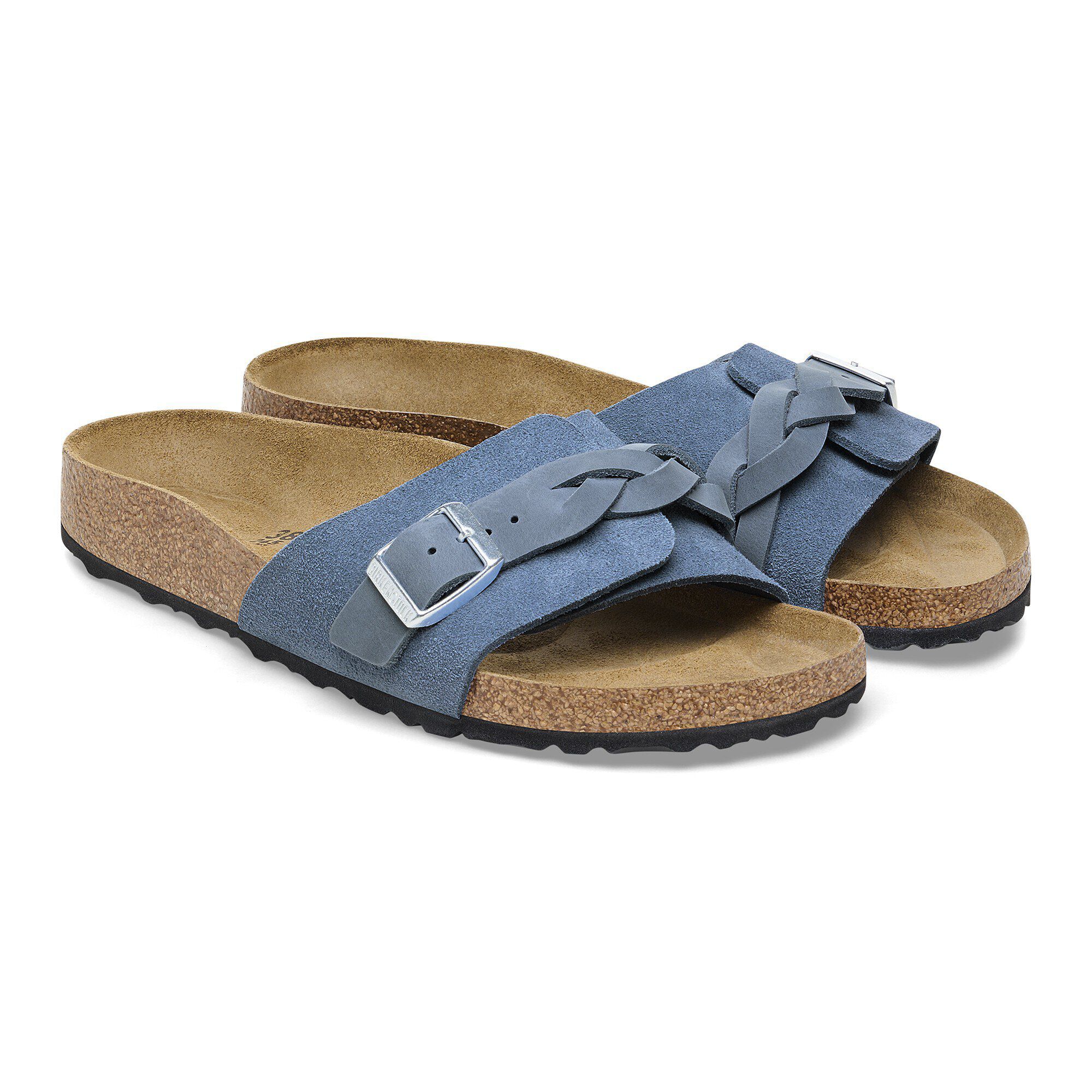 Oita Braided Suede Leather Elemental Blue BIRKENSTOCK