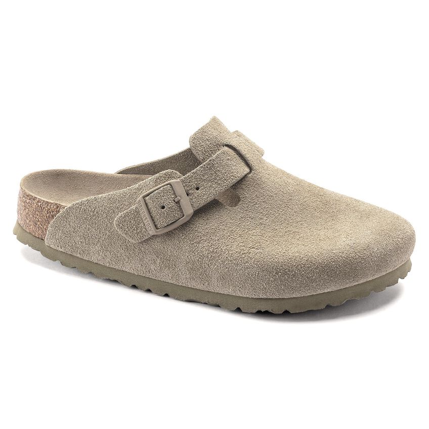 Boston Soft Leather Faded Khaki | BIRKENSTOCK