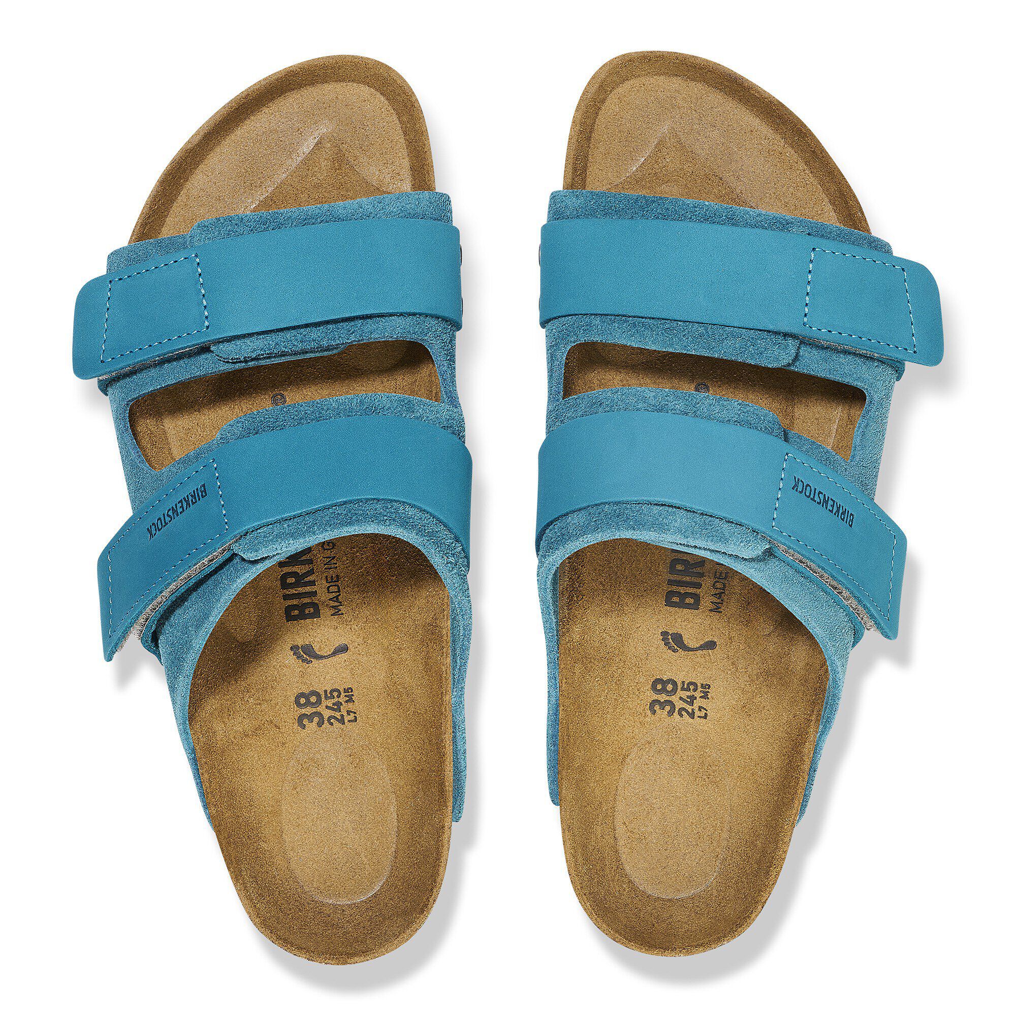Uji Nubuck-Suede Leather Deep Turquoise | BIRKENSTOCK