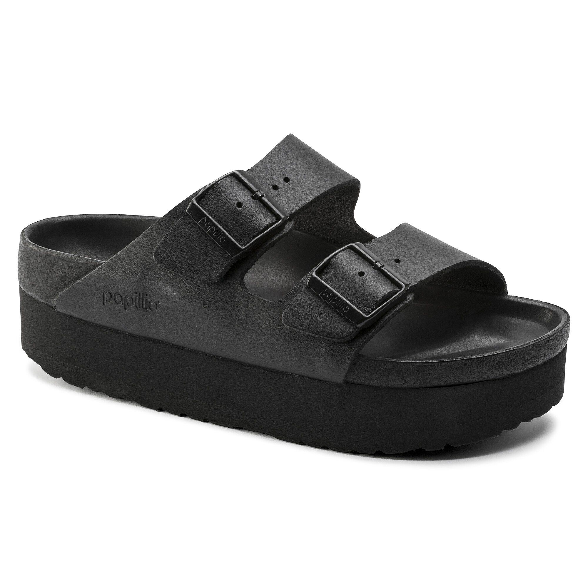 Birkenstock arizona natural leather black online