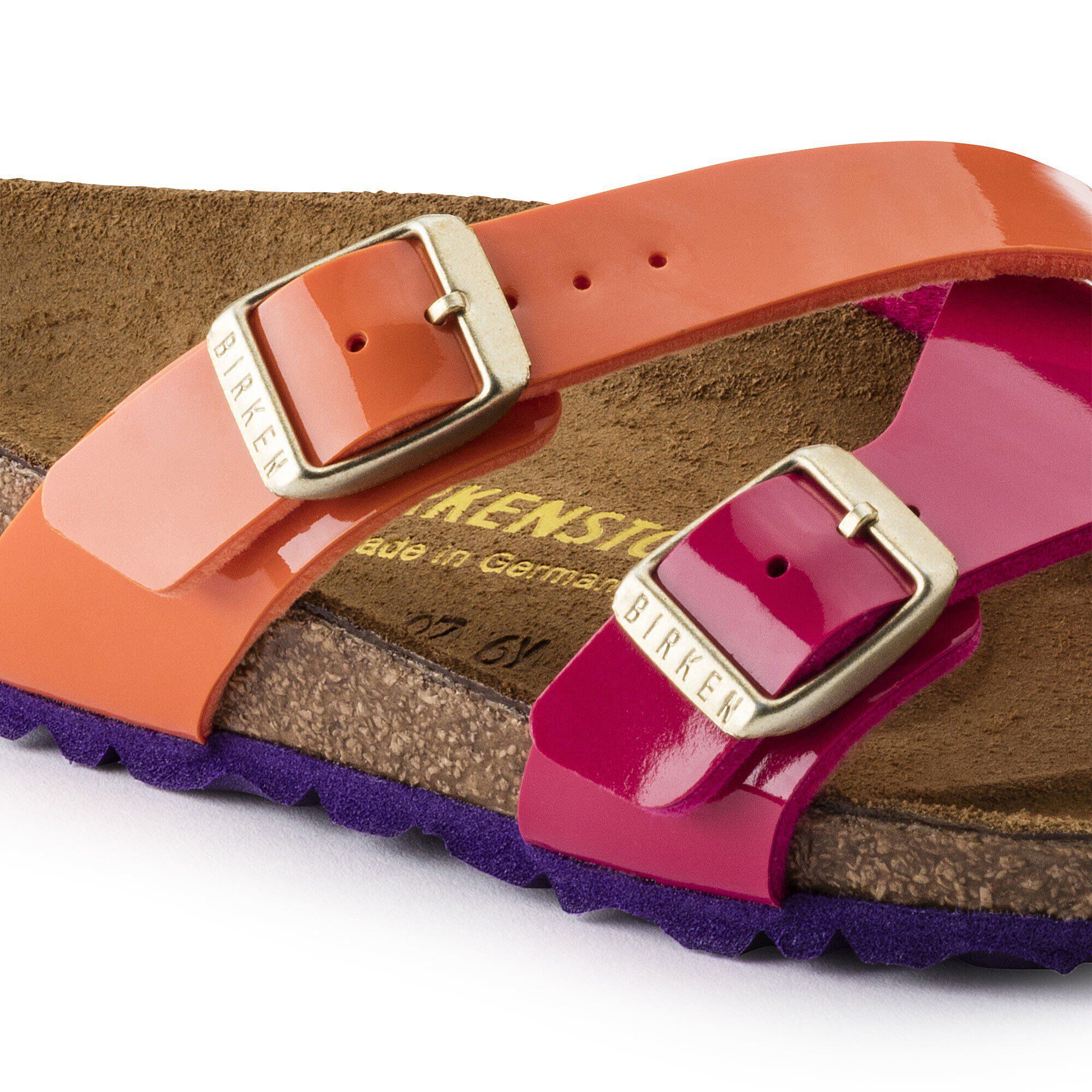 Birkenstock yao tropical hot sale orange pink