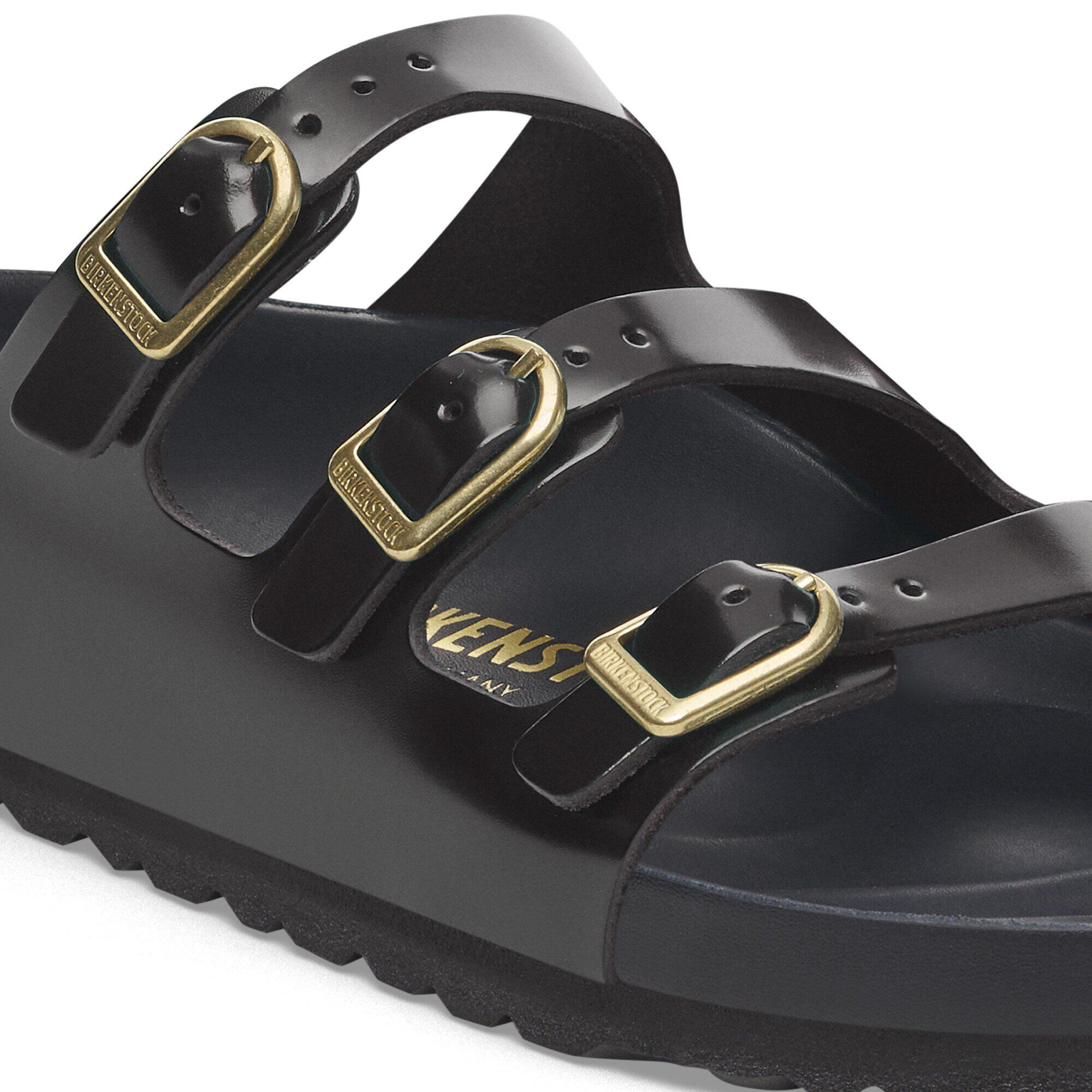 Florida Exquiste Natural Leather Patent High Shine Black