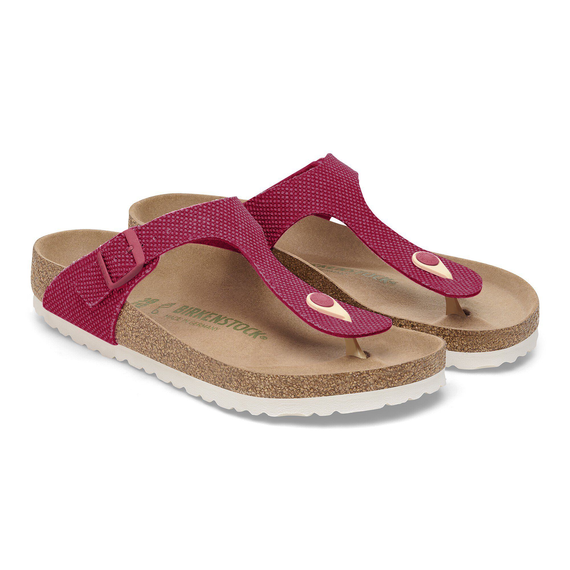 Gizeh Vegan Textile Canvas Fuchsia Tulip BIRKENSTOCK