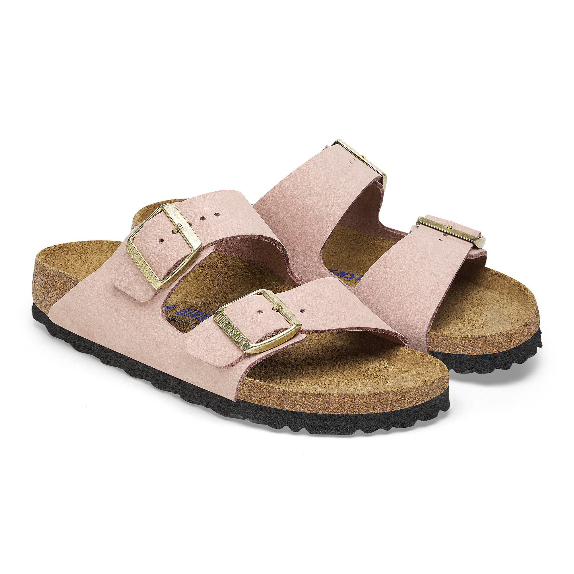 Arizona Soft Footbed Nubuck Leather Soft Pink BIRKENSTOCK