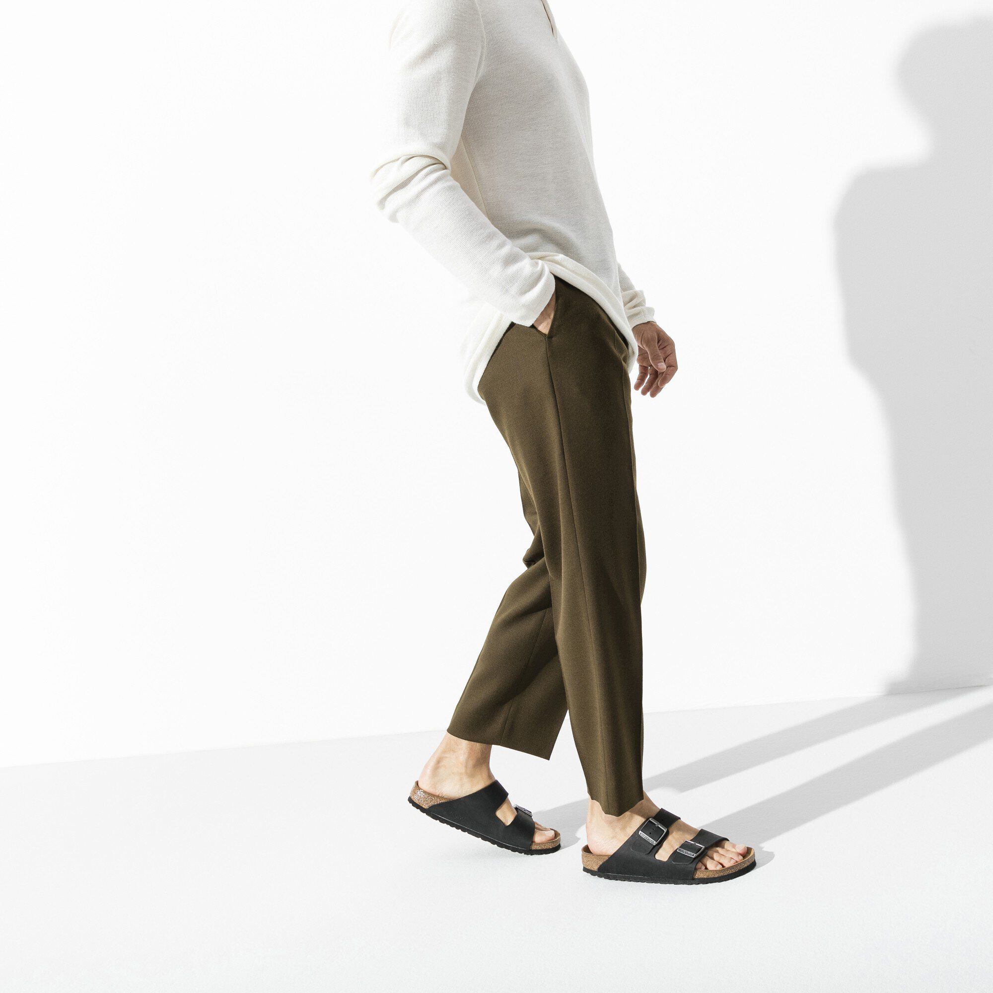 Birkenstock arizona regular oiled leather black top