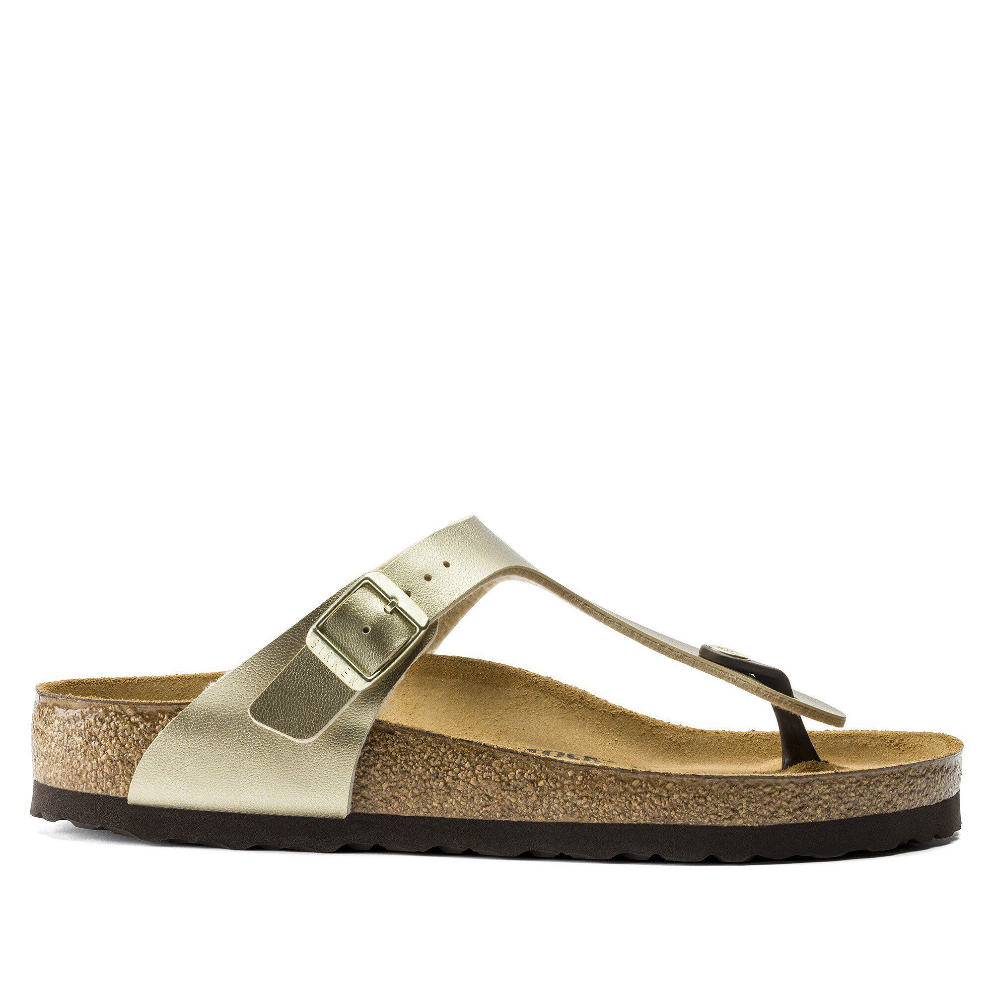 ゴールドアクセント◎【BIRKENSTOCK】ギゼ フラワー 快適 Gizeh Birko-Flor Gold | BIRKENSTOCK