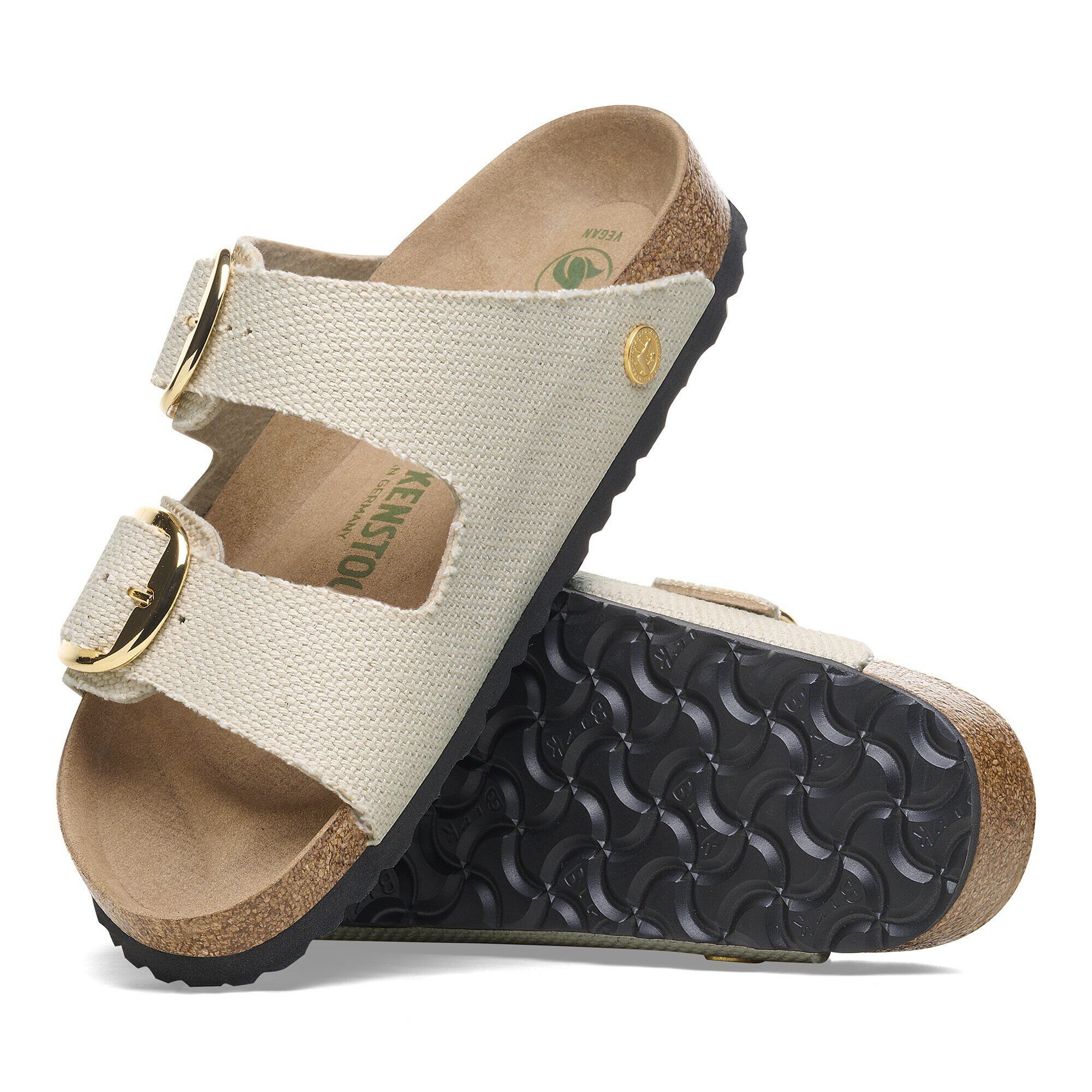 BIRKENSTOCK Arizona リベット ロゴ ヴィーガンテキスタイル Arizona Vegan Big Buckle Textile Canvas Eggshell | BIRKENSTOCK