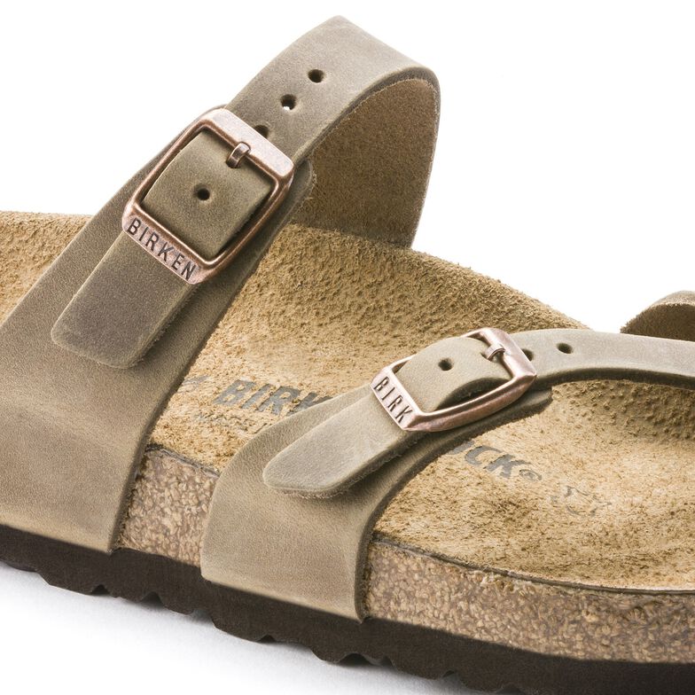 birkenstock mayari oiled leather ochre
