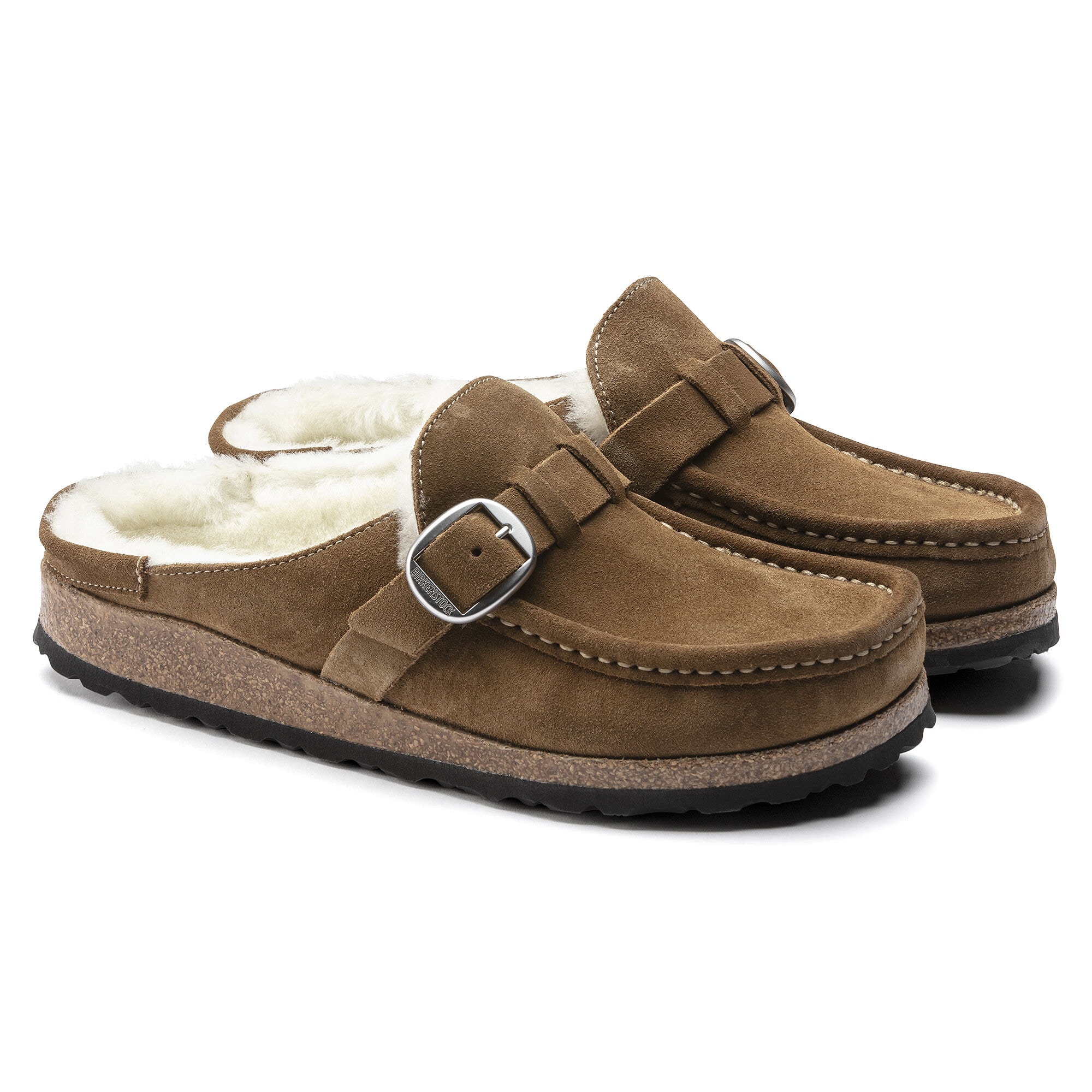 Buckley Shearling Suede Leather Tea BIRKENSTOCK