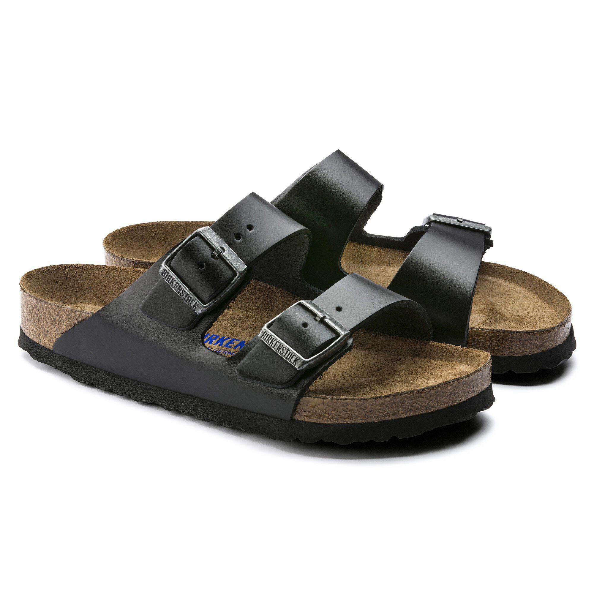Arizona Soft Footbed Smooth Leather Amalfi Black BIRKENSTOCK