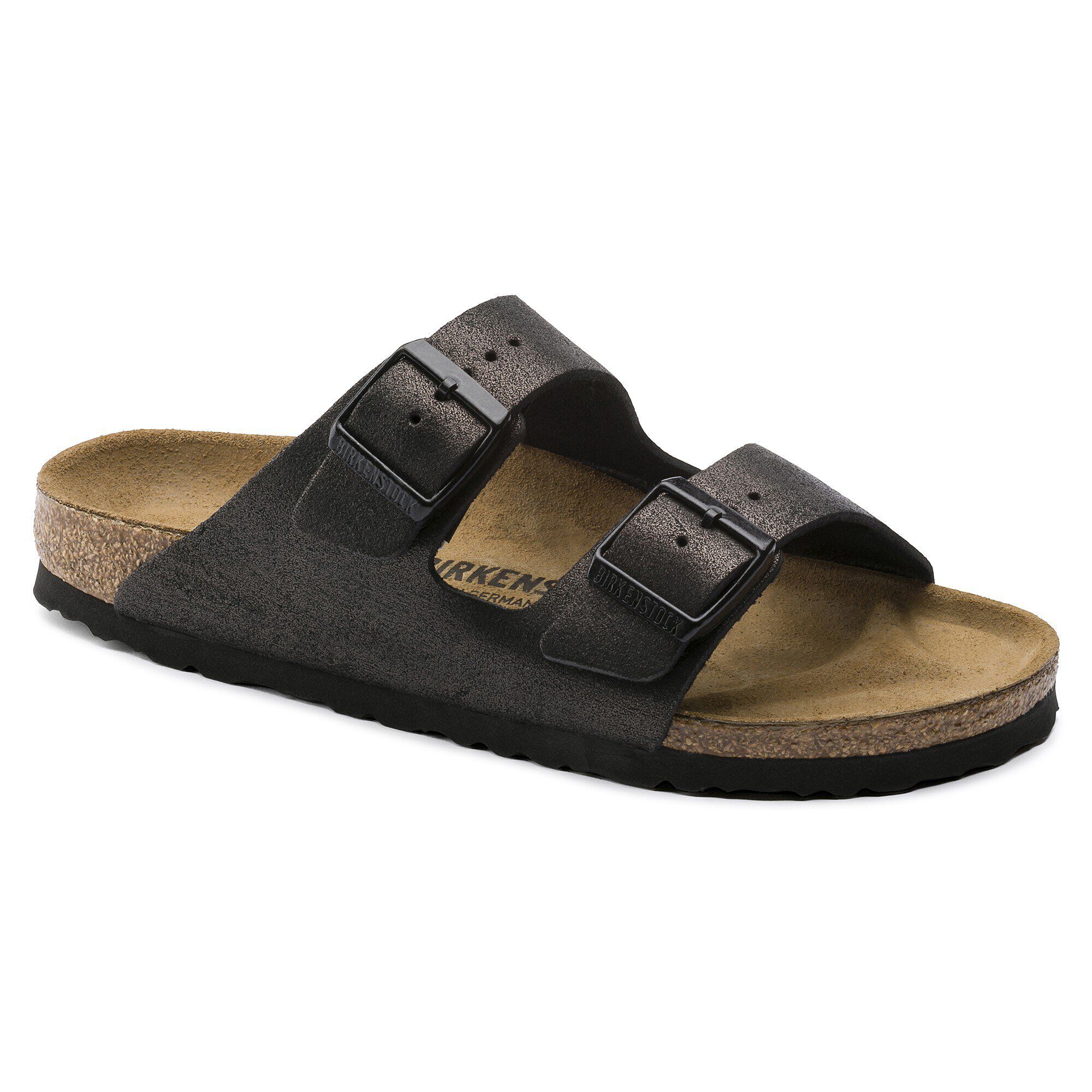 Arizona Natural Leather Washed Metallic Antique Black