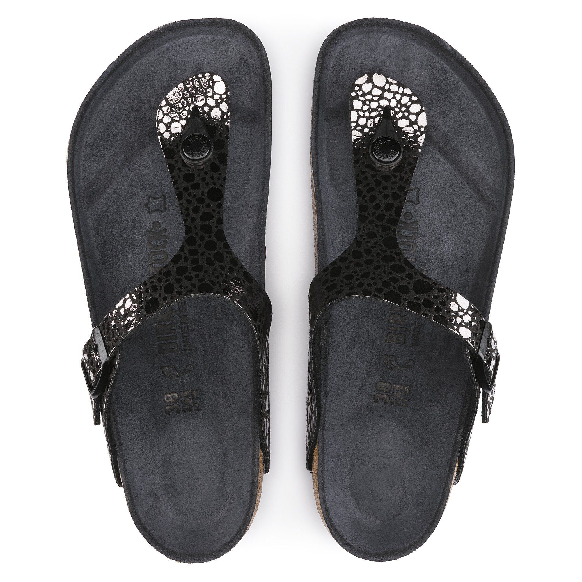 Birkenstock gizeh shop metallic stone