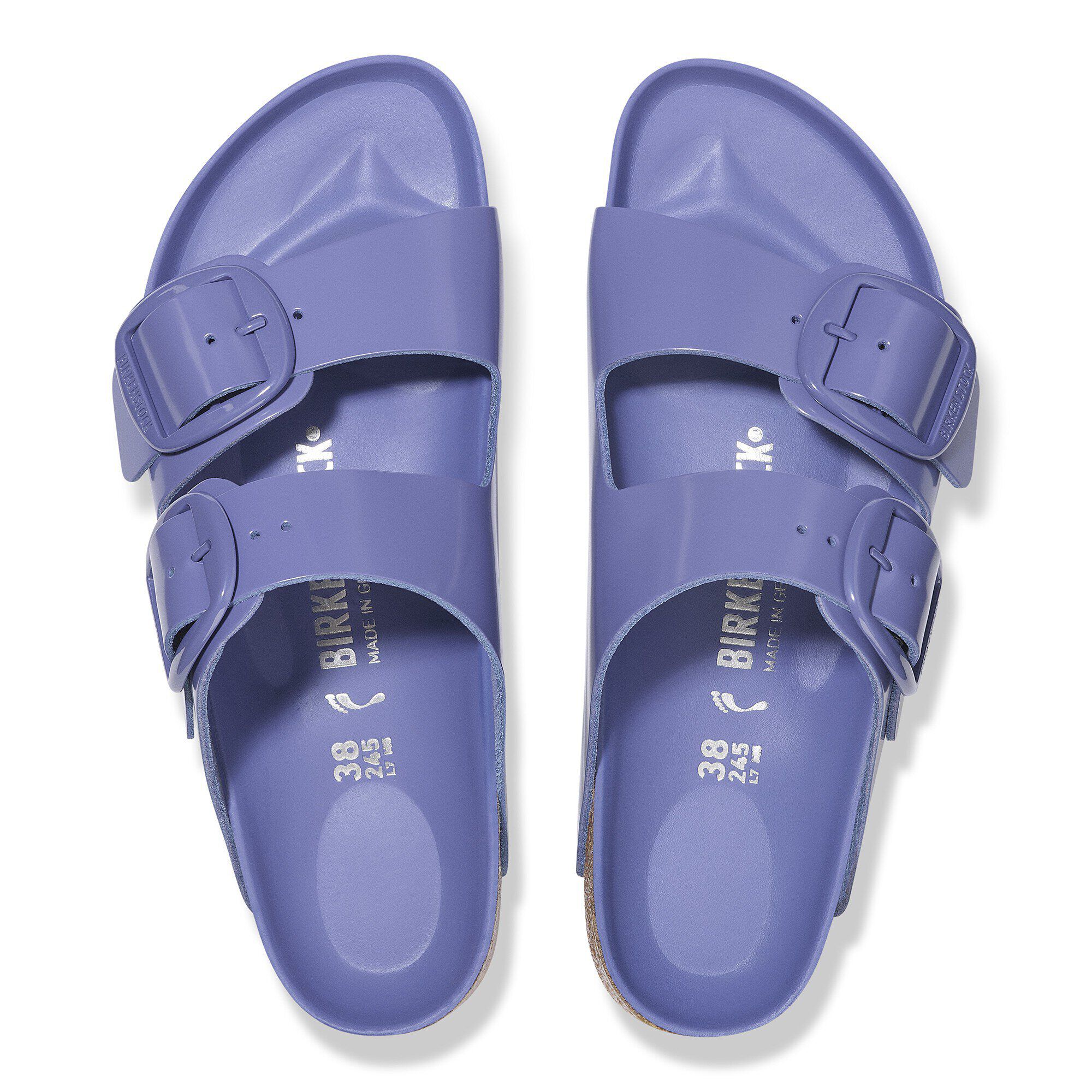 Arizona Big Buckle Natural Leather Patent High-Shine Purple