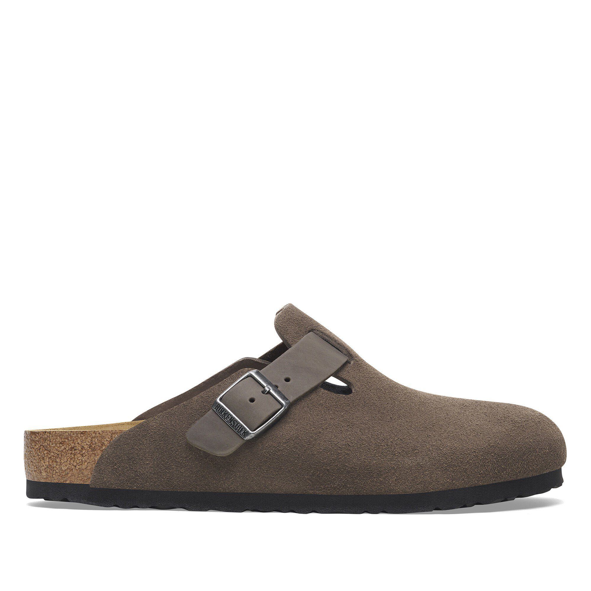 Boston Mixed Leather Concrete Gray | BIRKENSTOCK