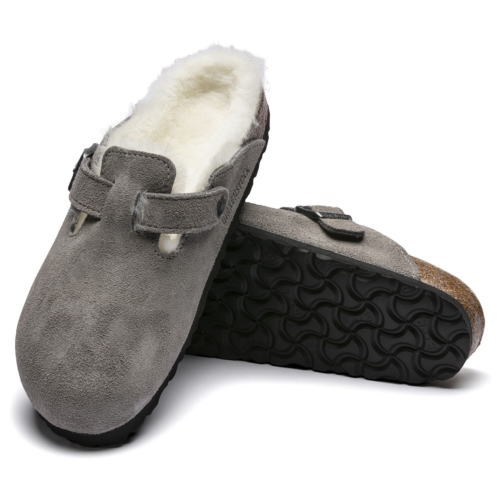 Birkenstock boston fur lined clearance