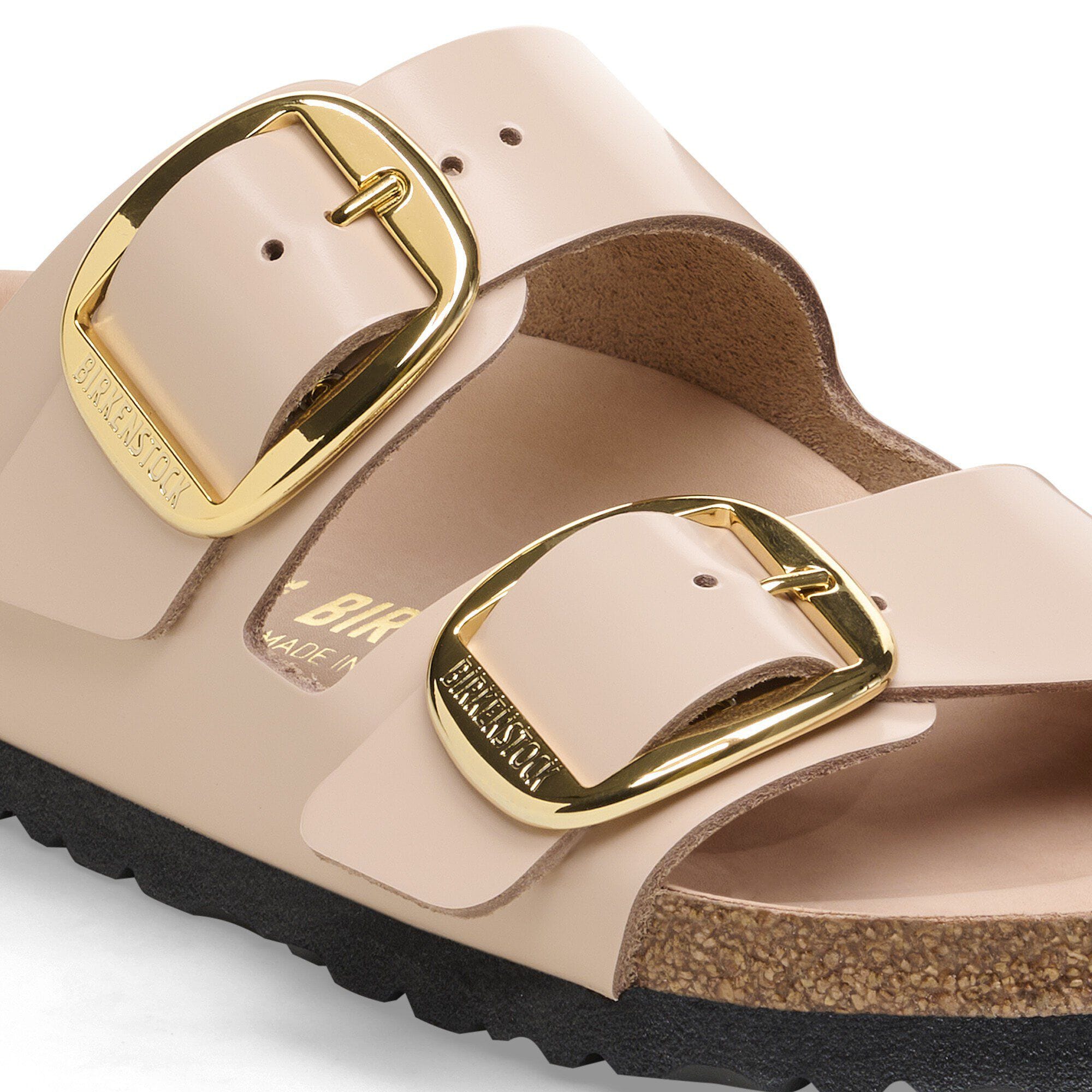 Birkenstock big buckle rose gold store