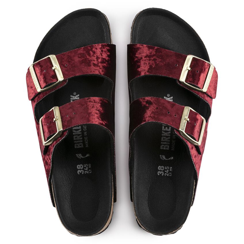 velvet birkenstocks