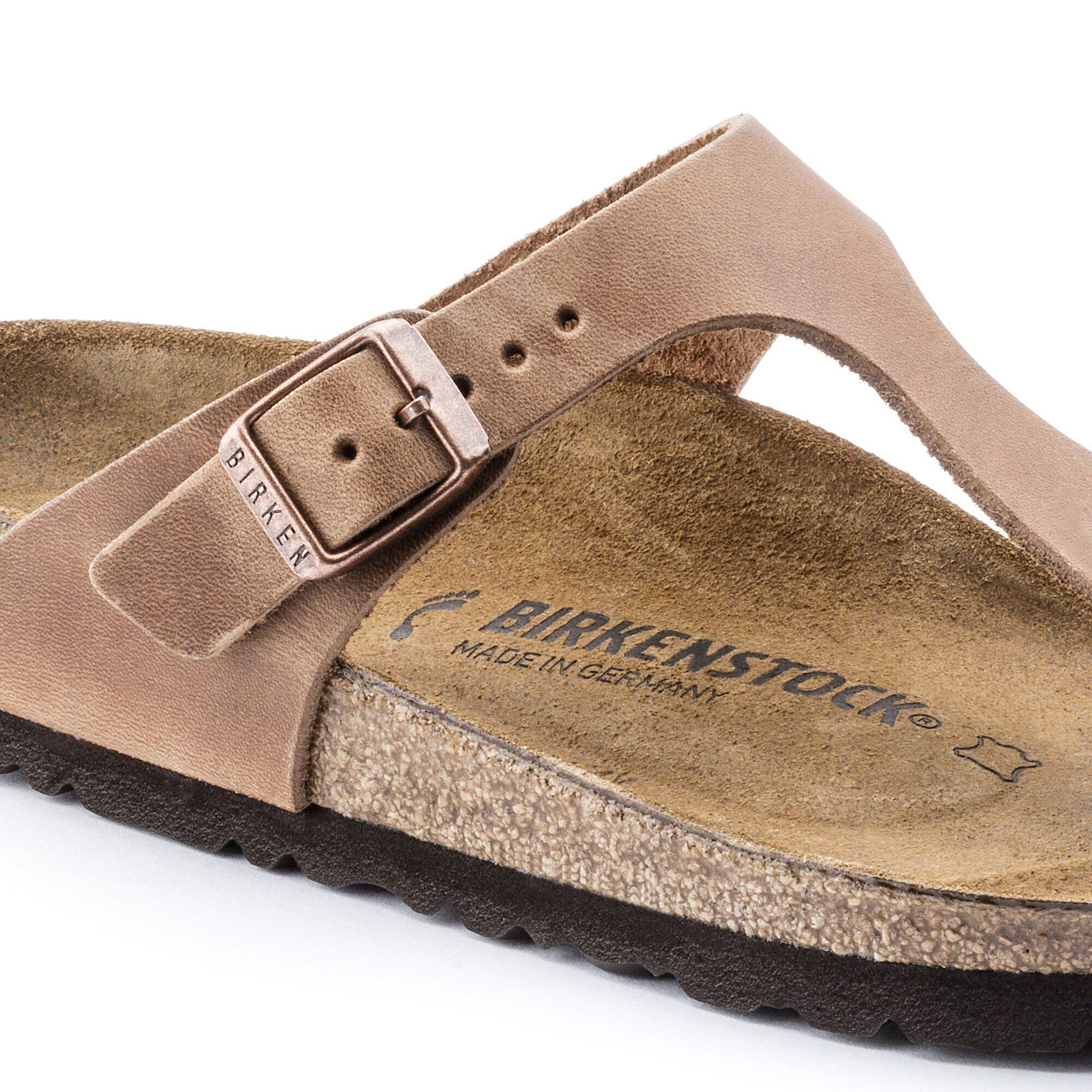 Birkenstock gizeh oiled leather antique discount brown