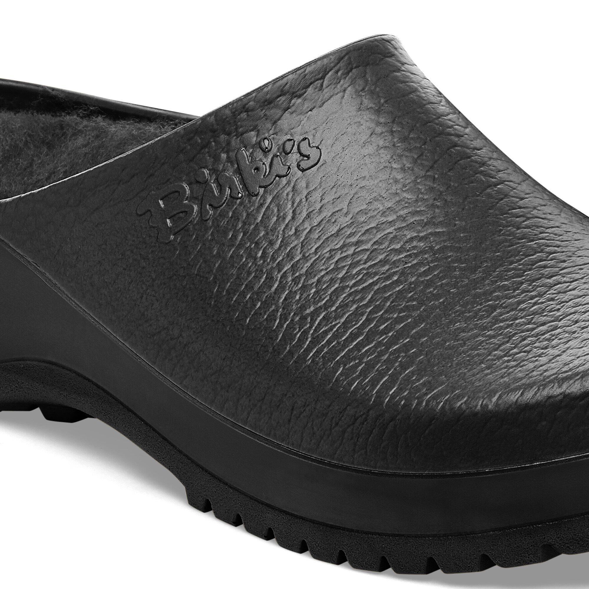 Super Birki Shearling Polyurethane Jet Black BIRKENSTOCK