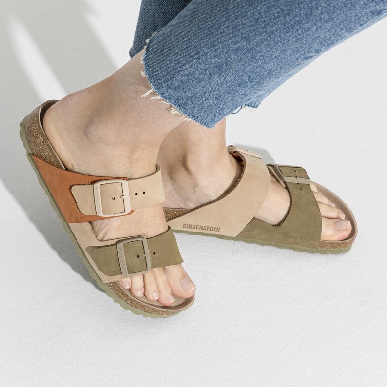 birkenstock arizona two strap basalt nubuck