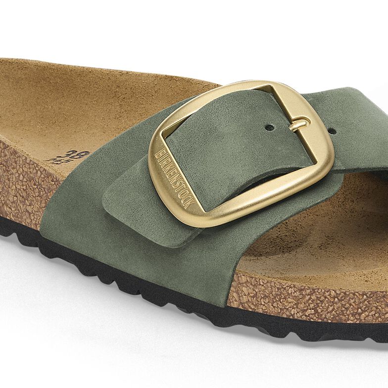 Madrid Big Buckle Nubuk Leather