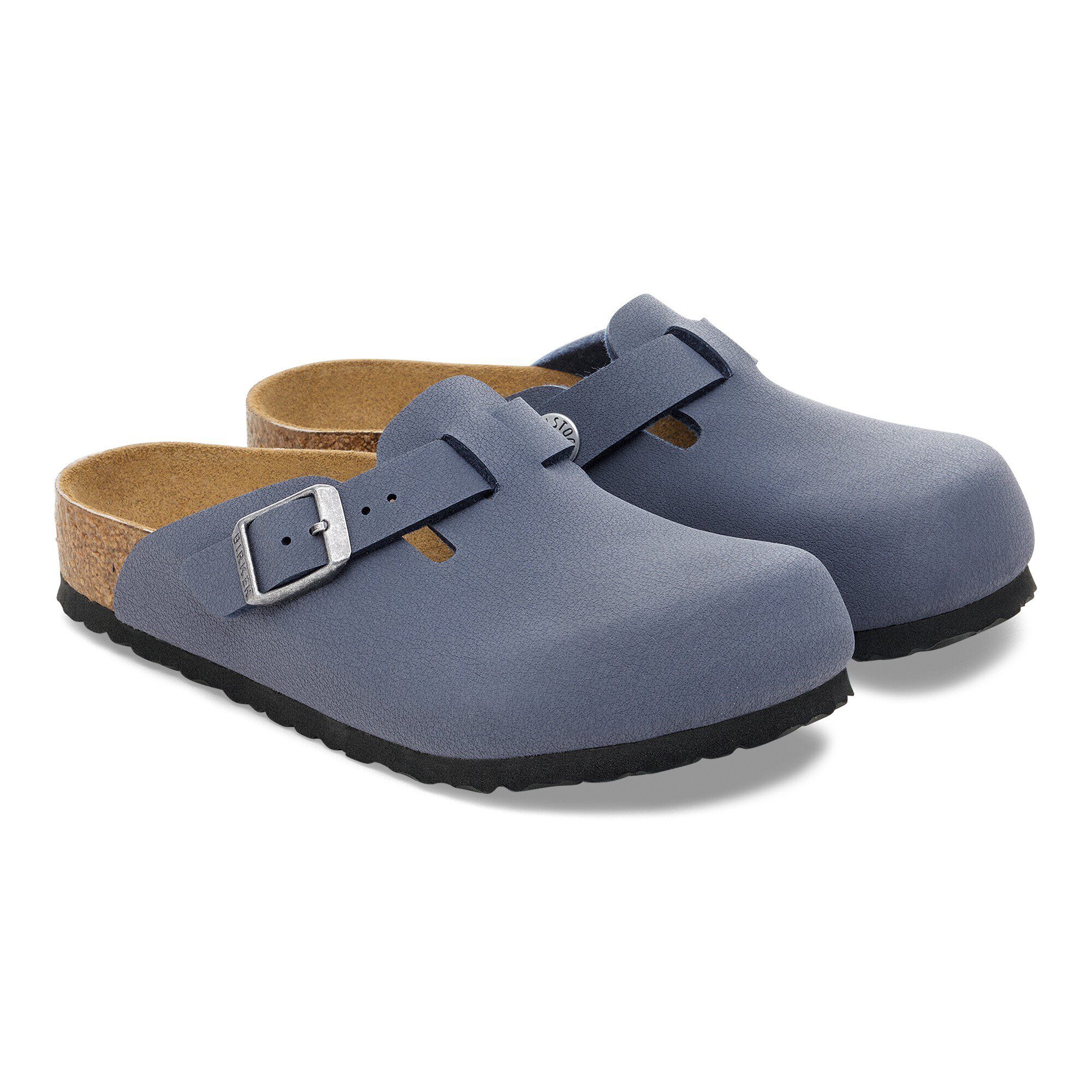 BIRKENSTOCK Boston 42 レギュラー Birkenstock Boston Taupe Suede Leather Regular/Wide EU42/43