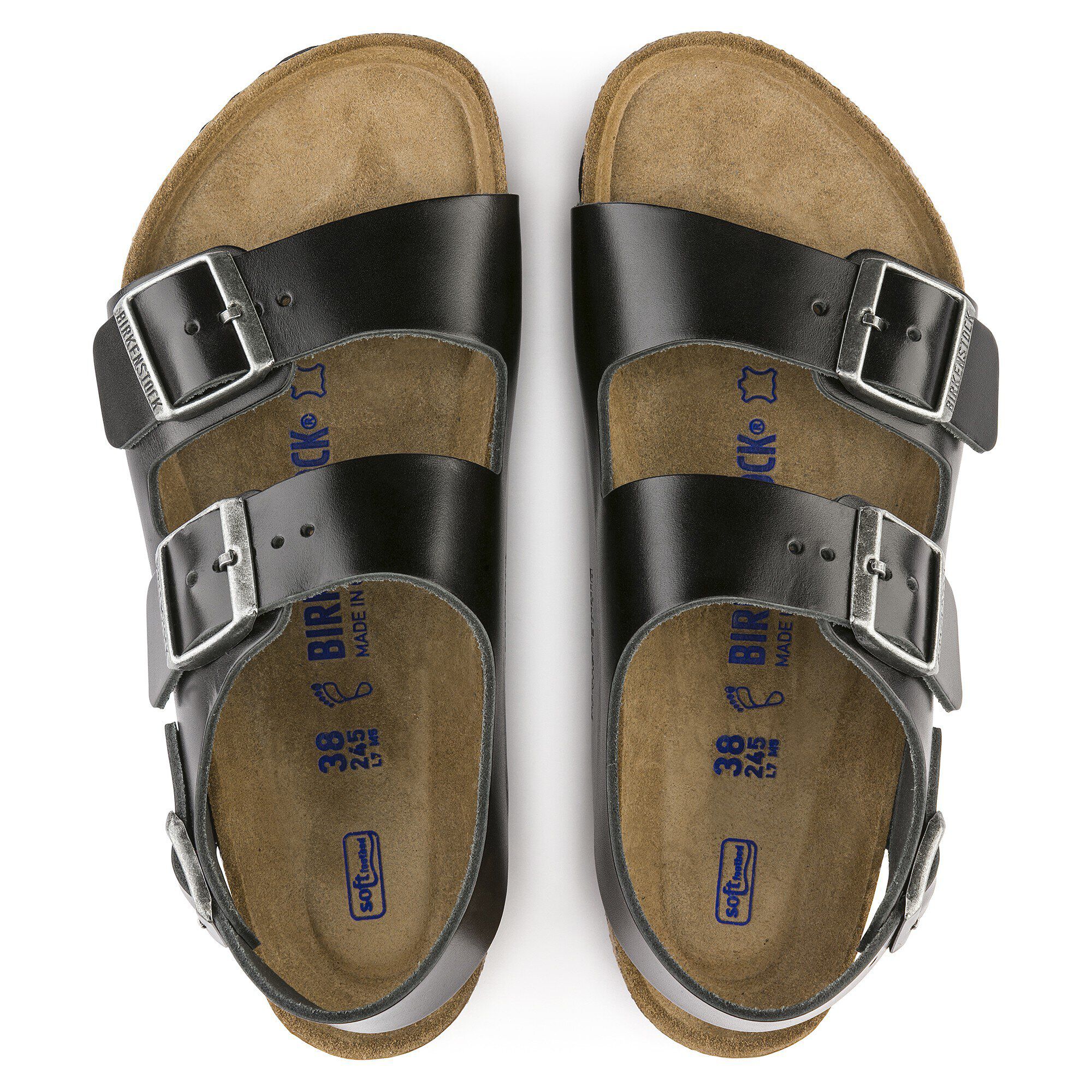 Birkenstock milano amalfi leather with soft footbed discount