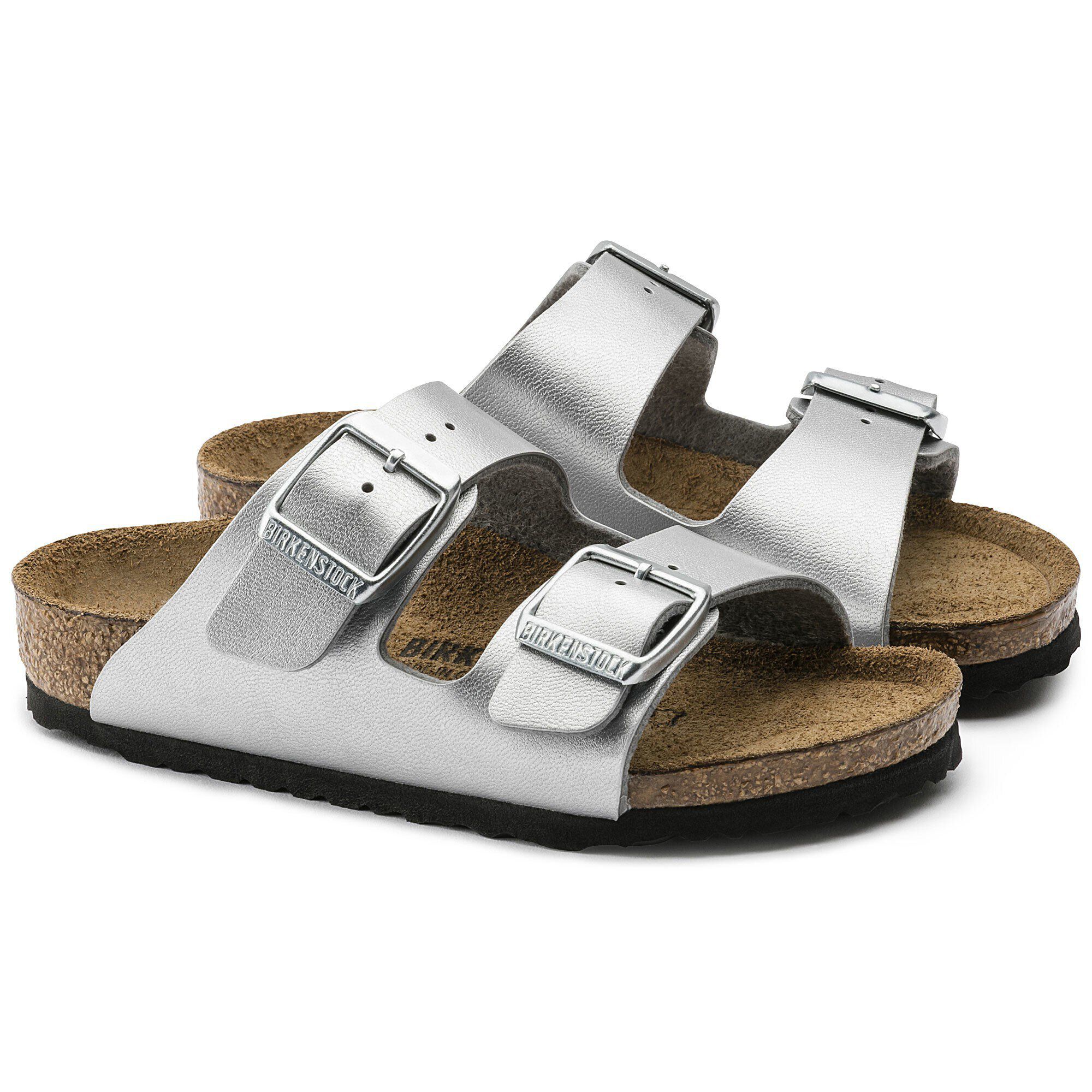 Arizona Kids Birko Flor Silver BIRKENSTOCK