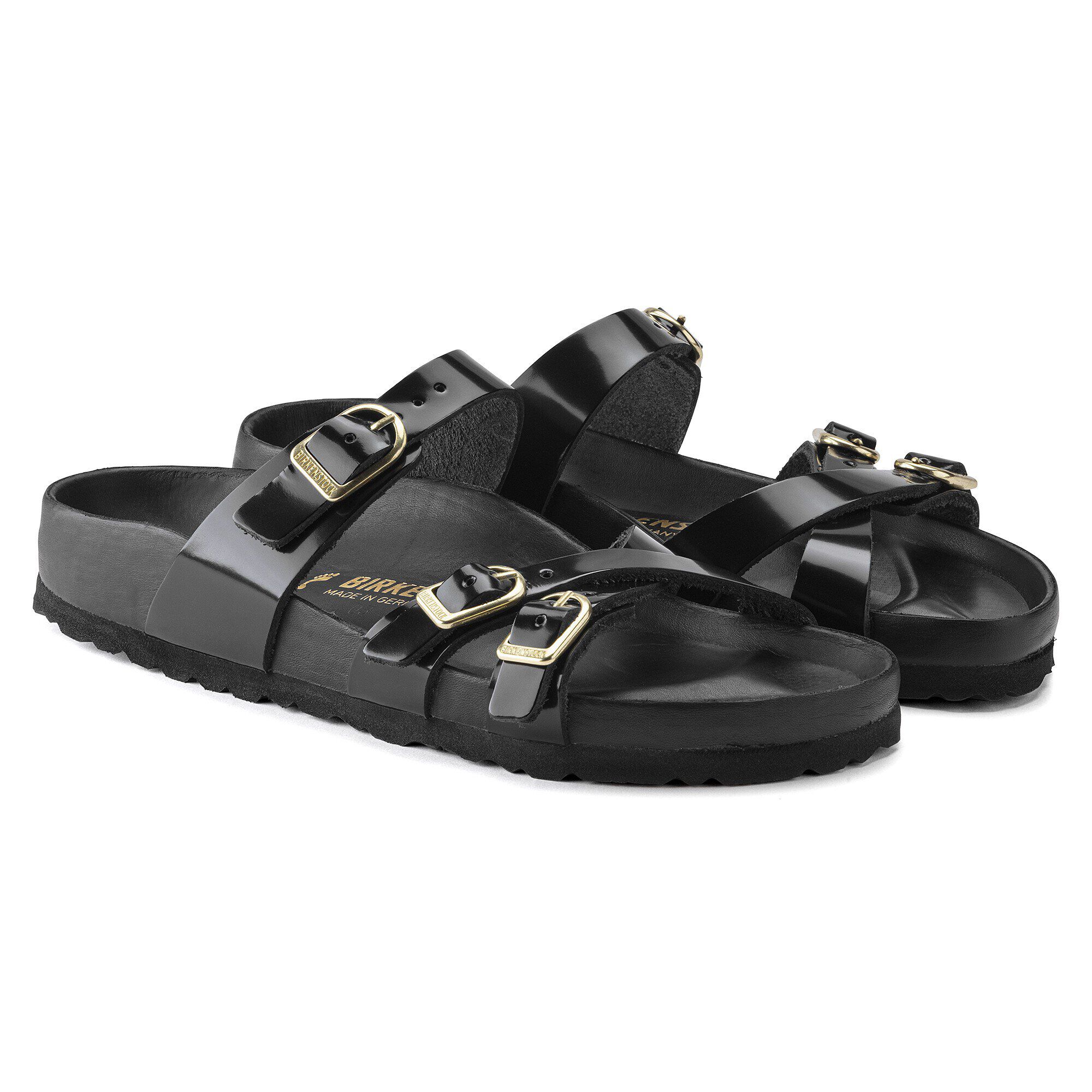 Birkenstock patent black on sale