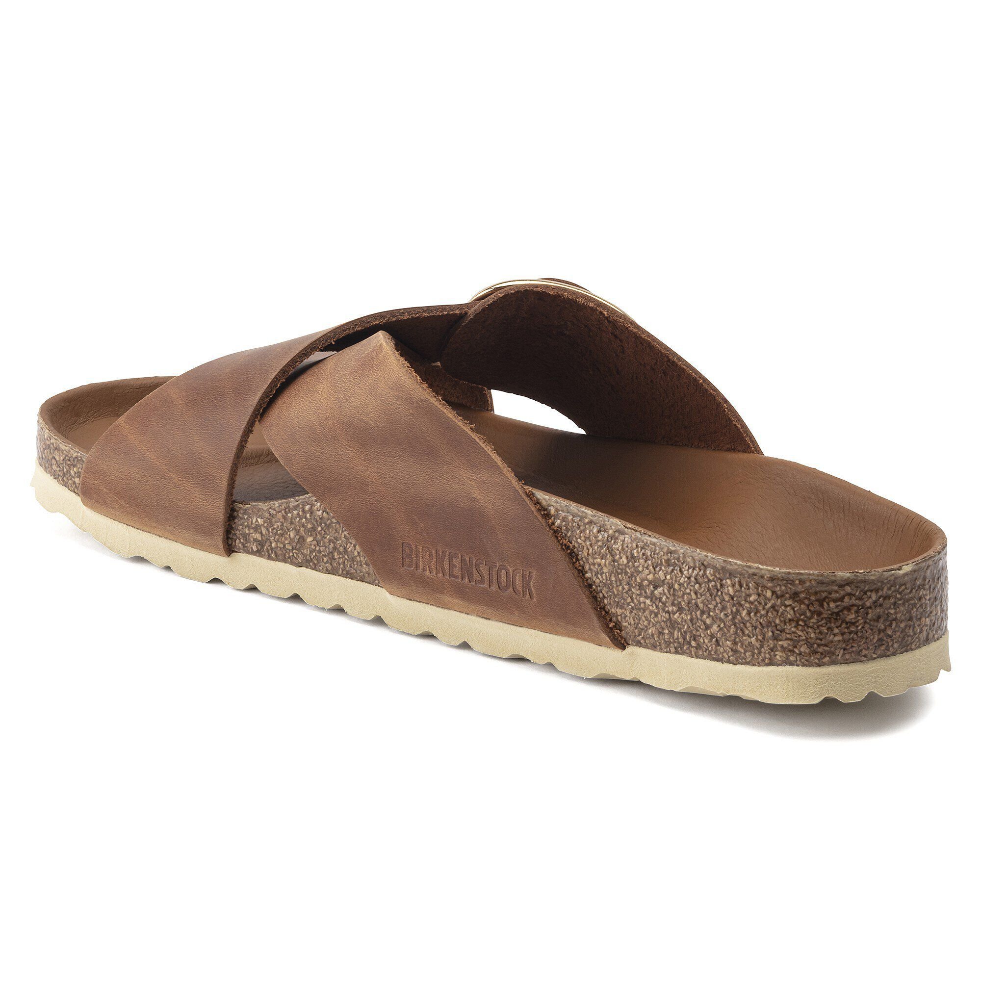 Siena Big Buckle Oiled Leather Cognac BIRKENSTOCK