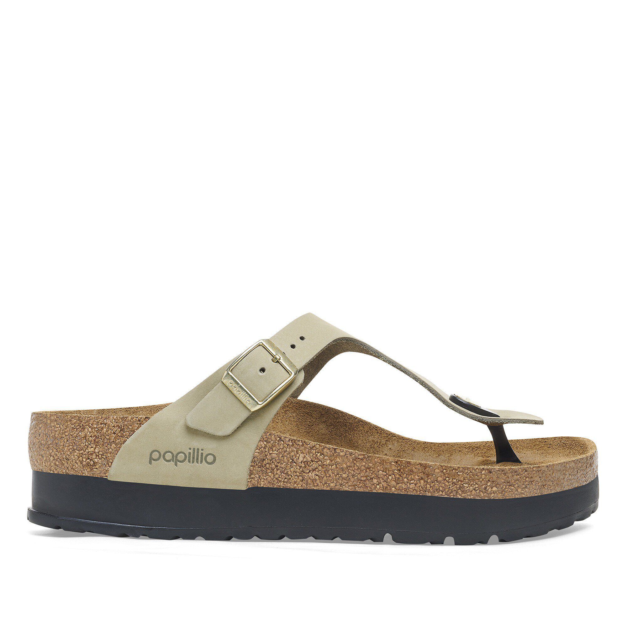 【専用】BIRKENSTOCK パピリオGizeh Flex Platform Gizeh Flex Platform Nubuck Leather Eucalyptus | BIRKENSTOCK