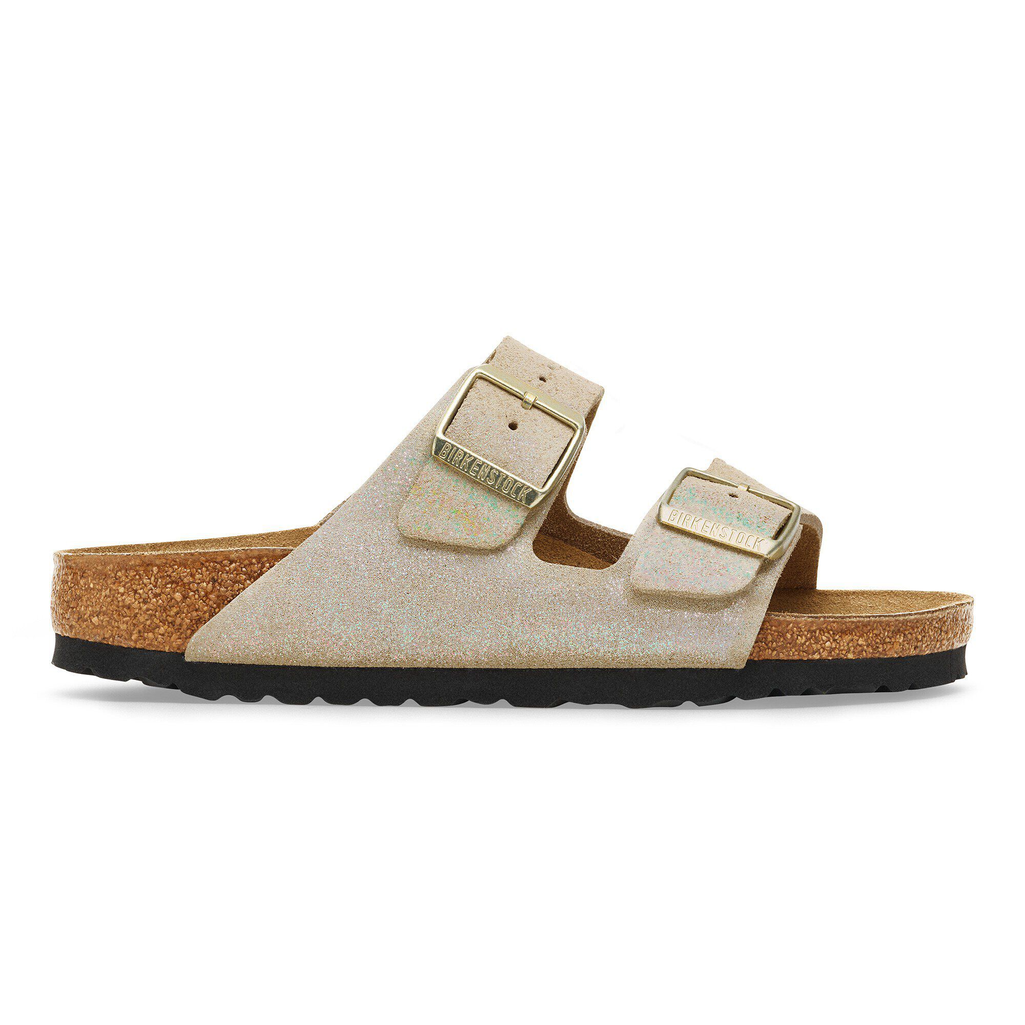 Arizona Suede Leather Shimmering Taupe | BIRKENSTOCK