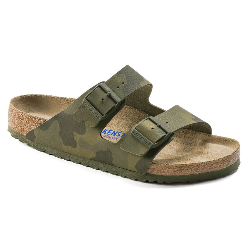 site curriculum Unavoidable Arizona Soft Footbed Birko-Flor Desert Soil Camo Green | BIRKENSTOCK