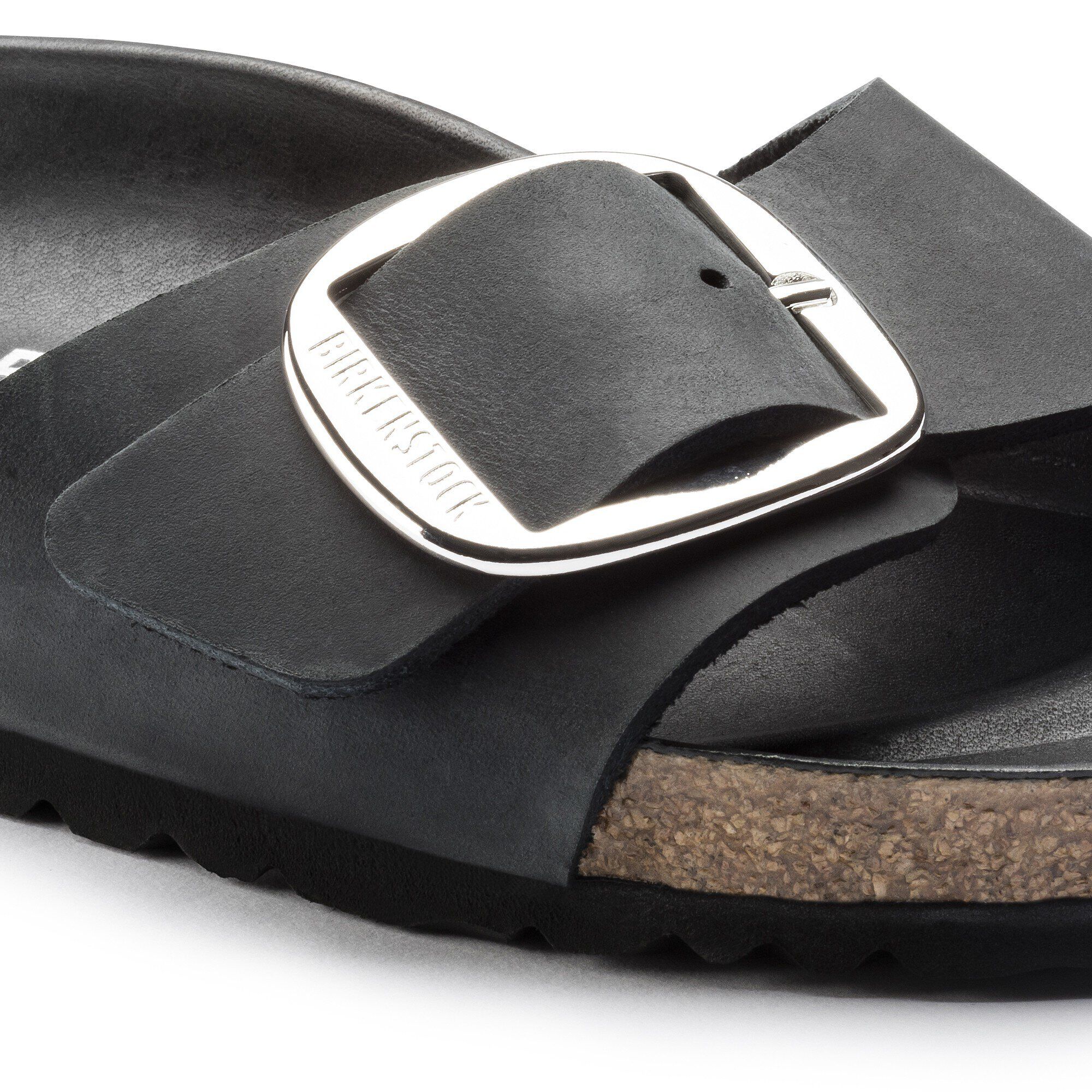 Madrid Big Buckle Oiled Leather Black BIRKENSTOCK