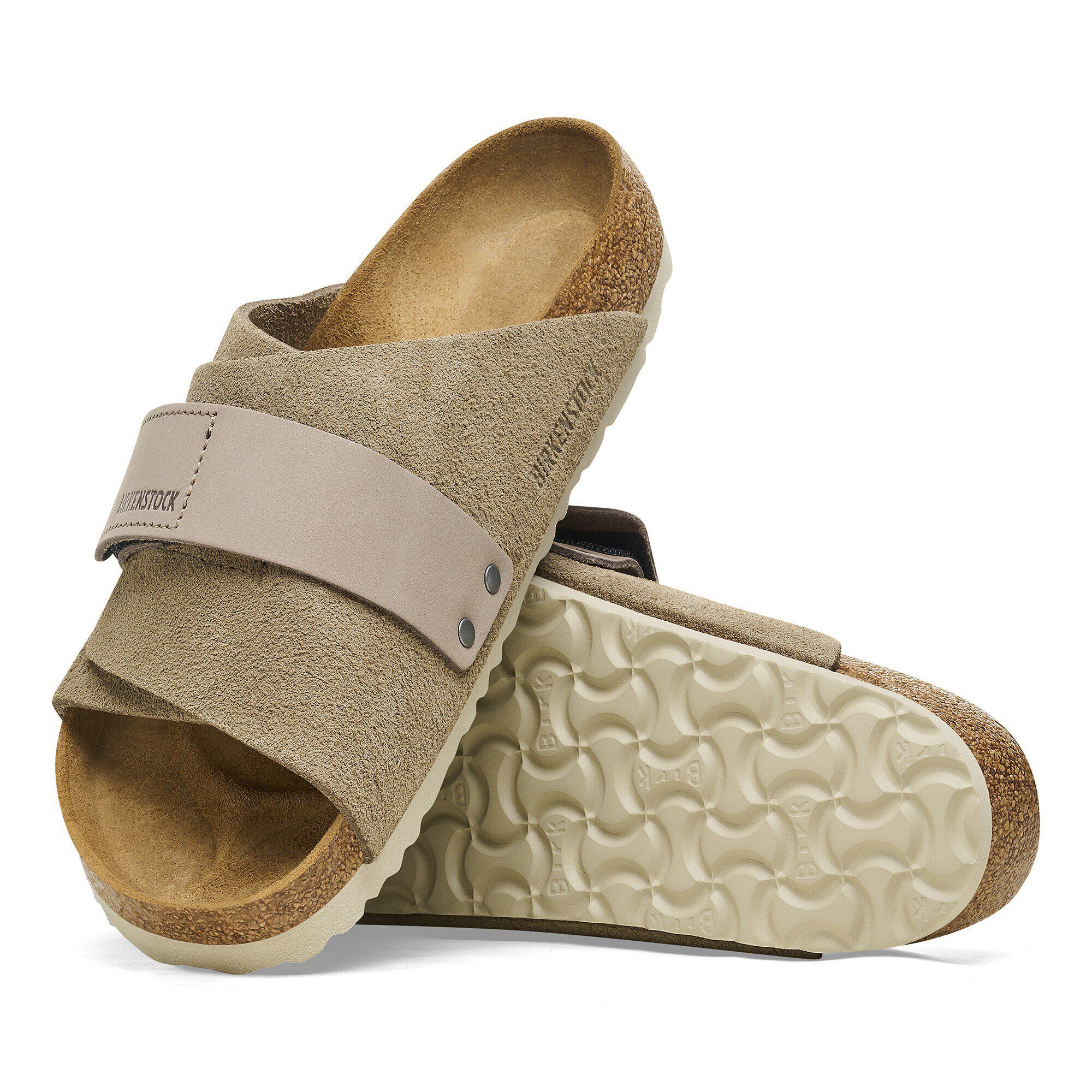 Kyoto Nubuck-Suede Leather Taupe | BIRKENSTOCK