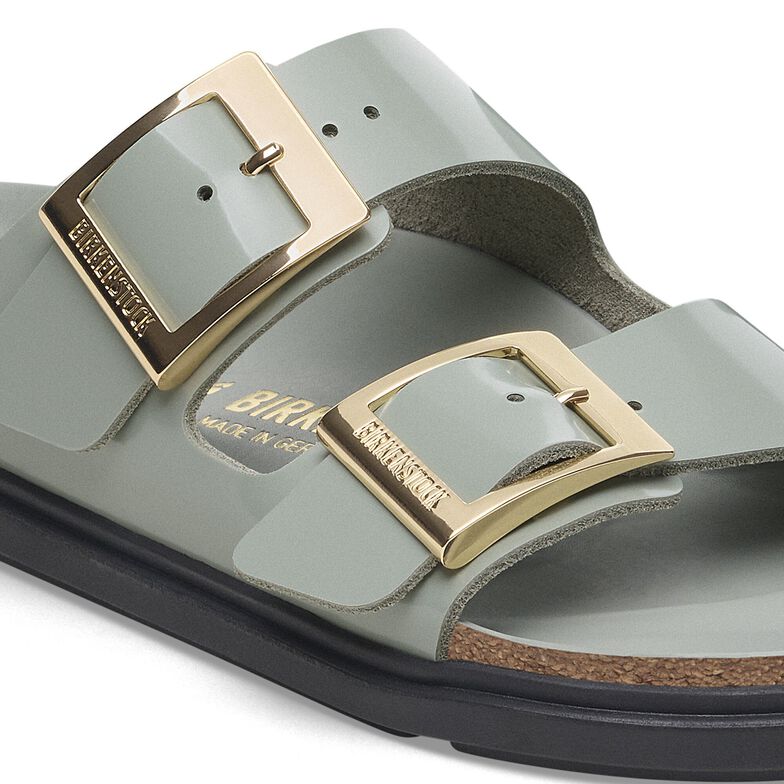 Arizona Droplet Buckle Natural Leather Patent Arizona Droplet Buckle Natural Leather Patent
