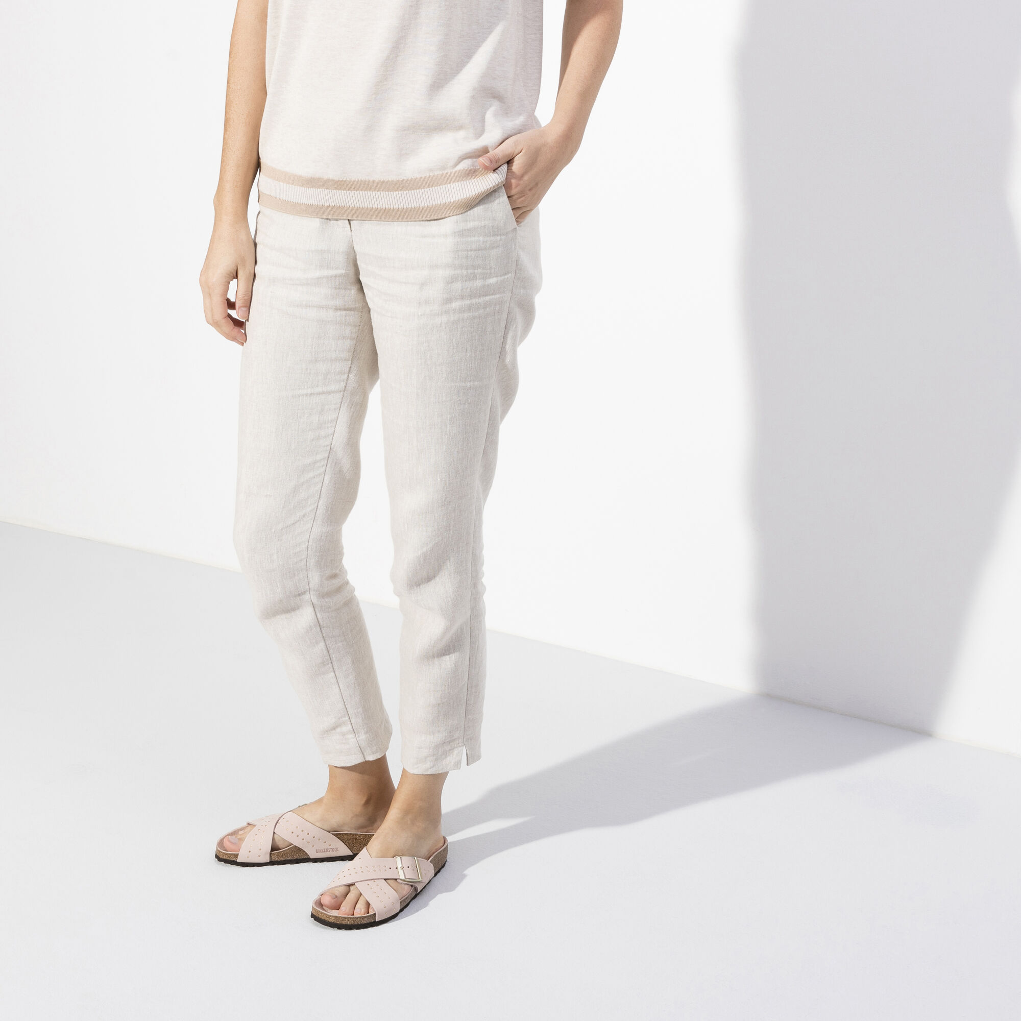 Birkenstock siena shop pearl white