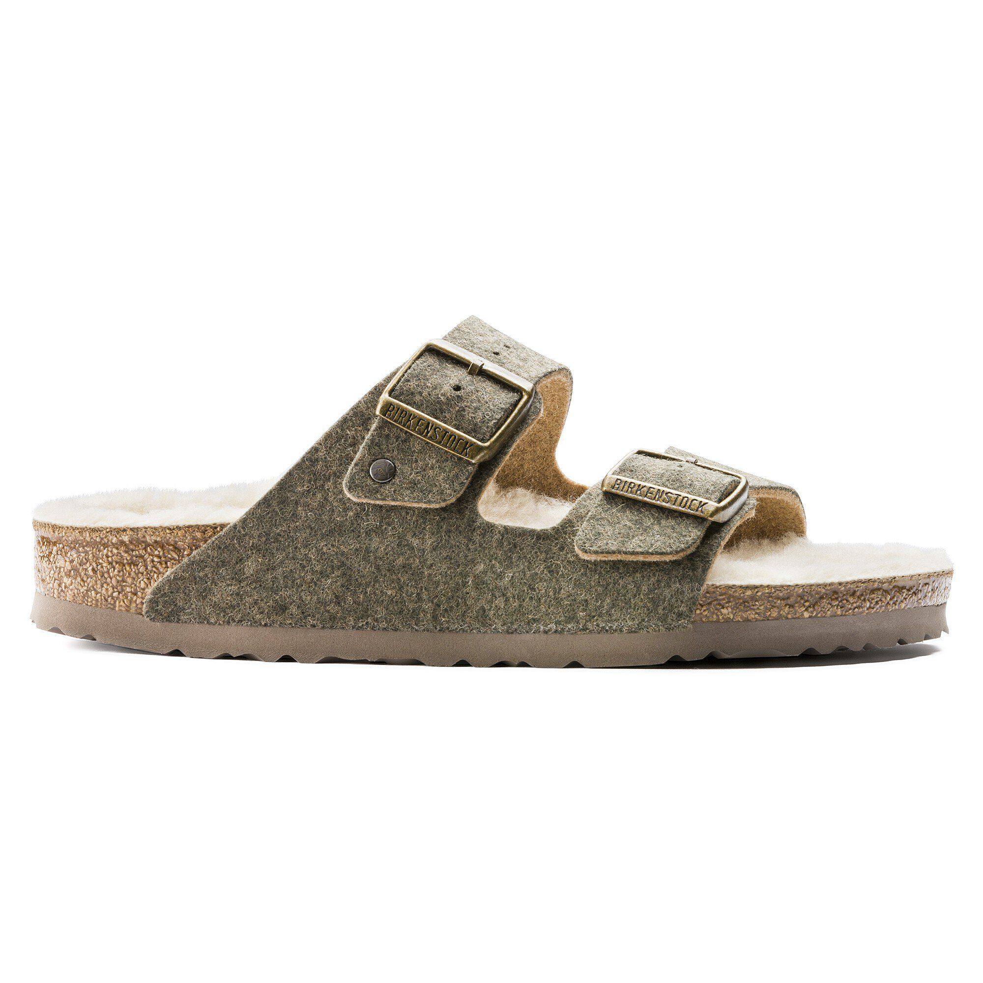 Arizona Wool Felt Doubleface Khaki BIRKENSTOCK