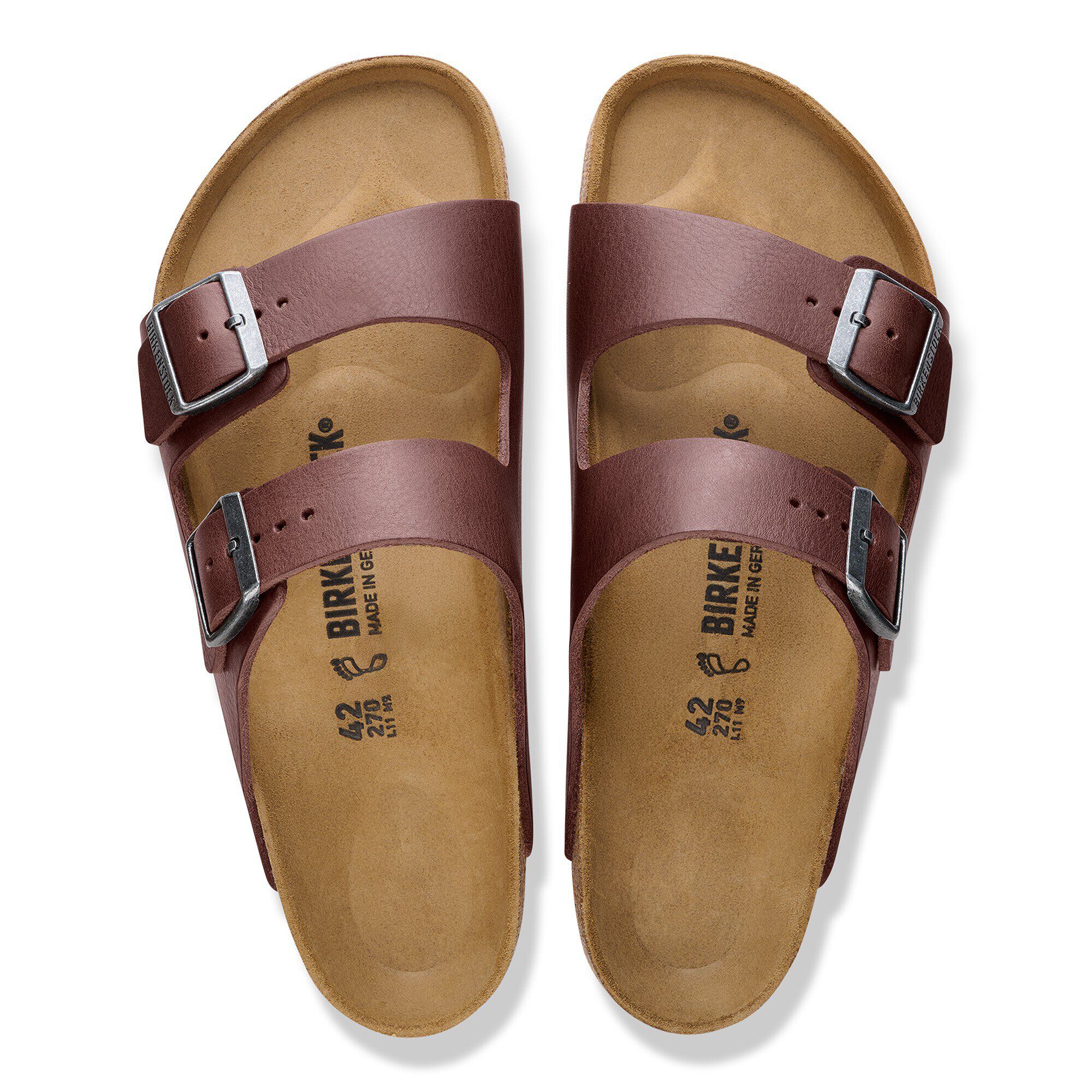 靴 BIRKENSTOCK Arizona LE Vintage 25cm Arizona Grip Natural Leather Vintage Wood Black | BIRKENSTOCK