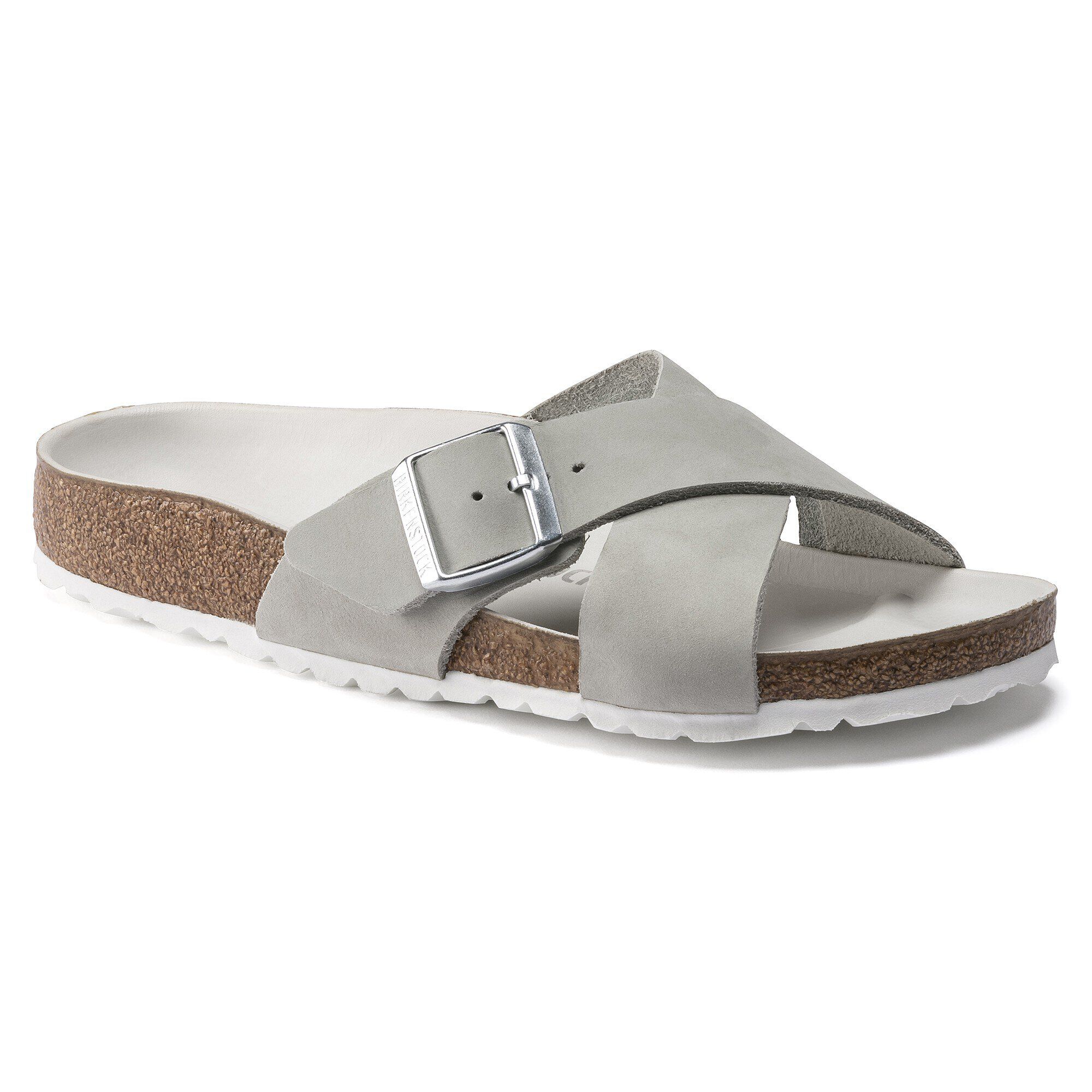 fuzzy birkenstocks grey