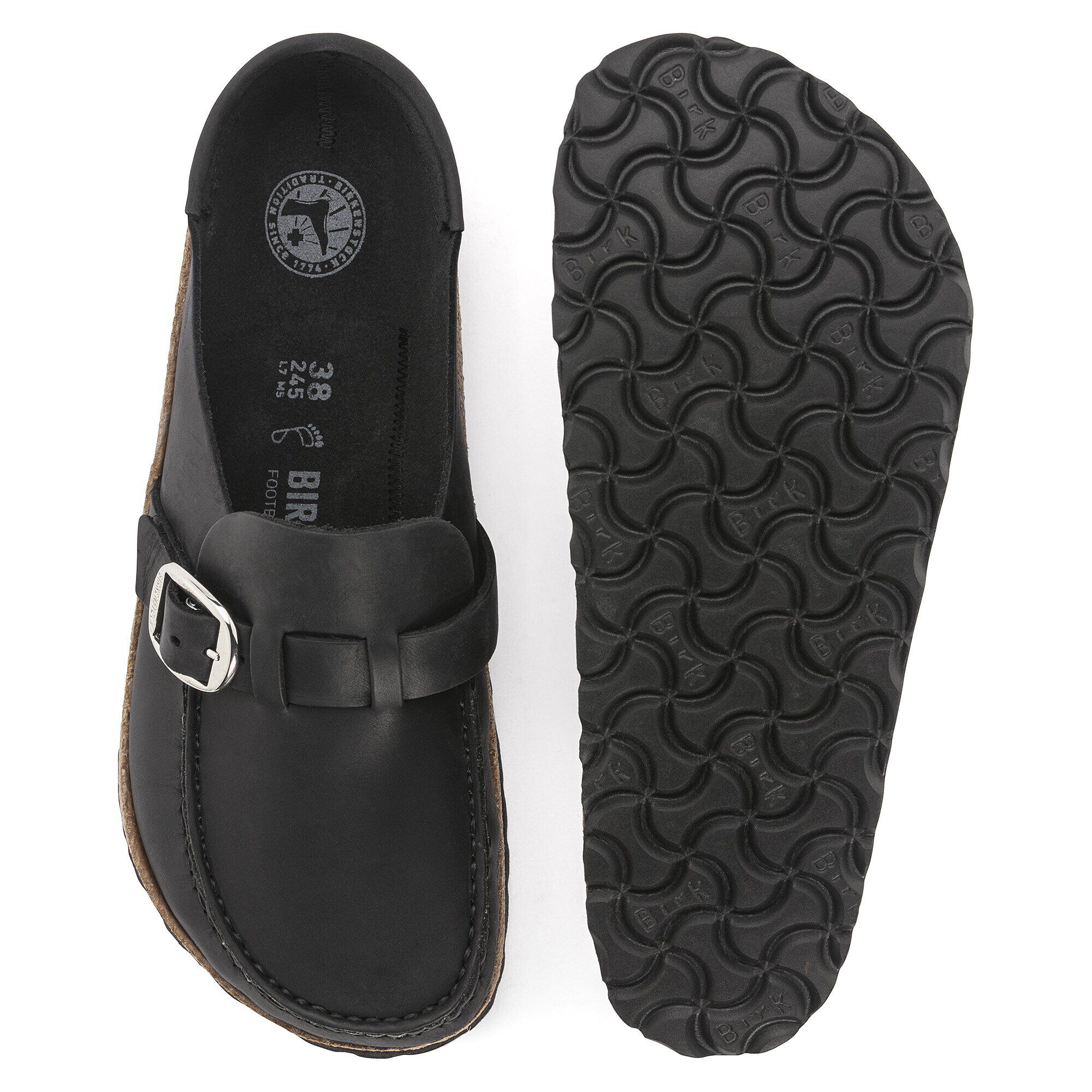 Buckley Oiled Leather Black BIRKENSTOCK