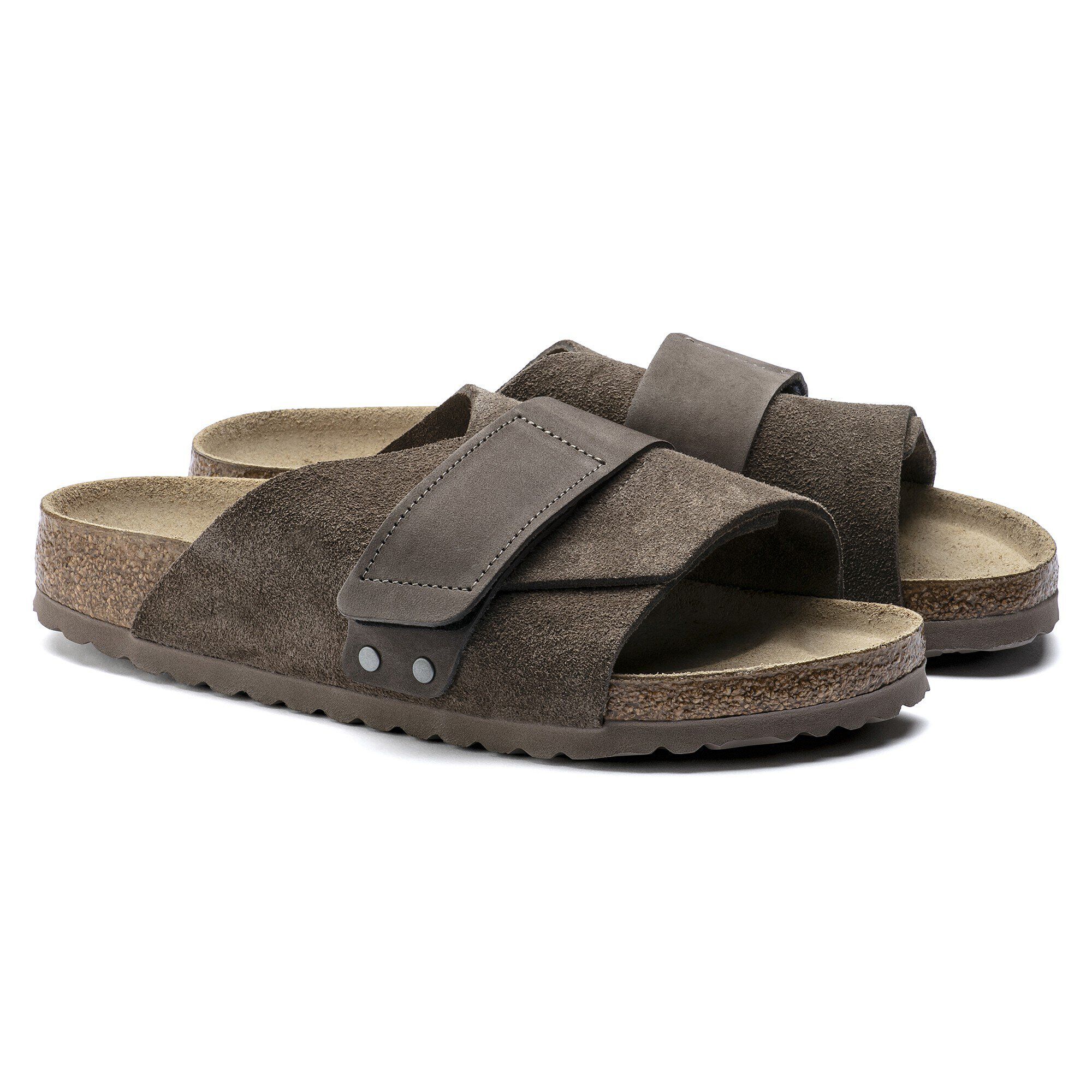 Kyoto Suede Leather Concrete Gray | BIRKENSTOCK