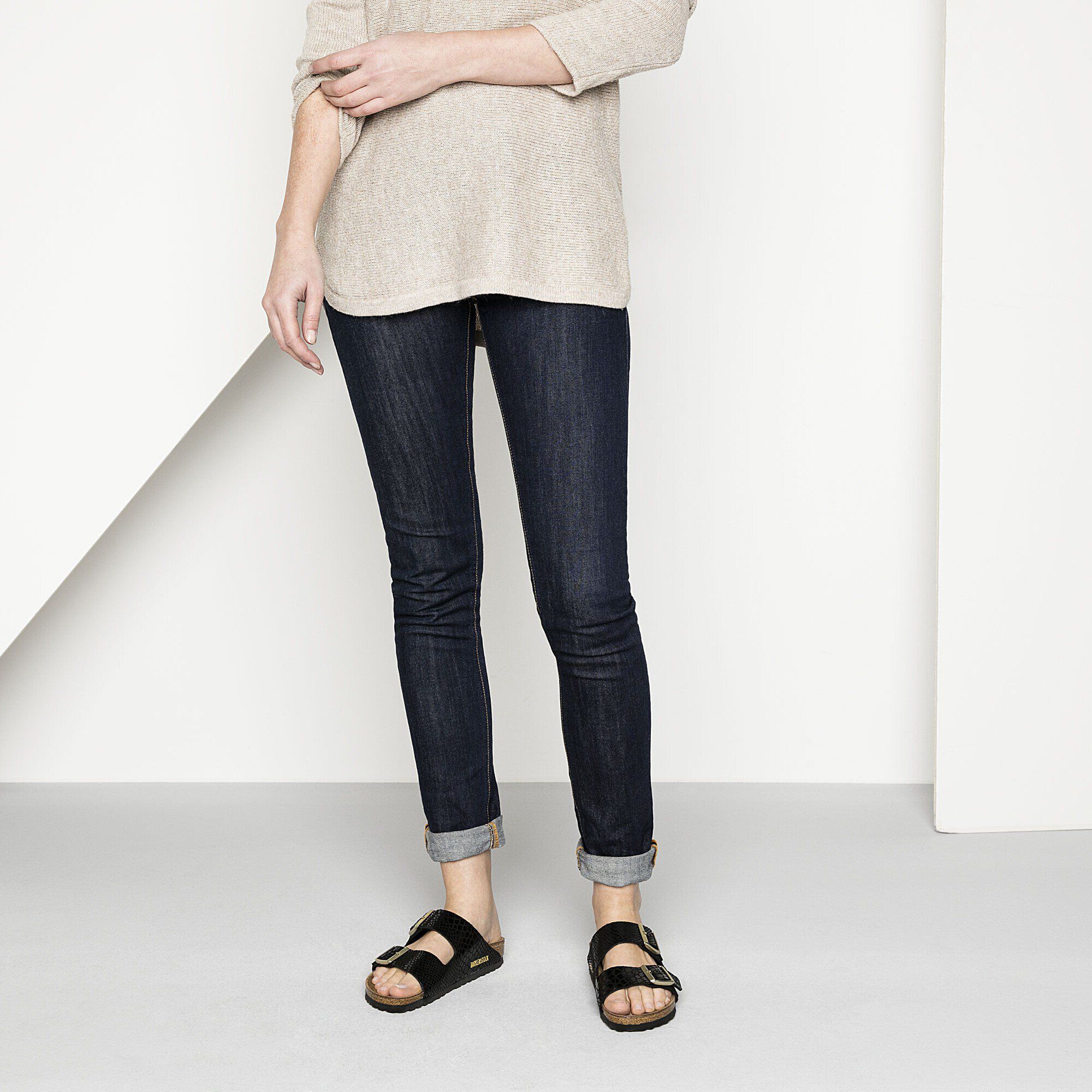 Birkenstock arizona online black snakeskin