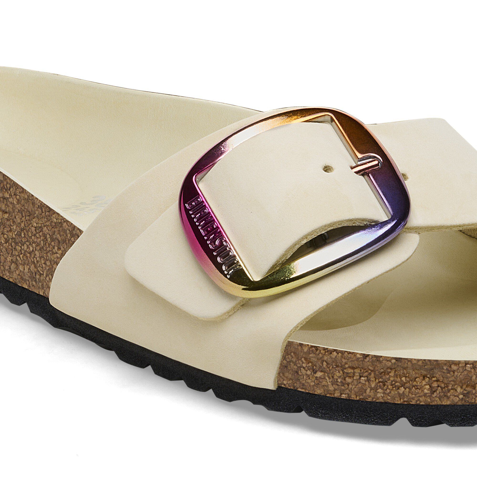Birkenstock madrid big buckle pearl white hot sale