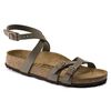 Strappy Birko-Flor Nubuck Stone