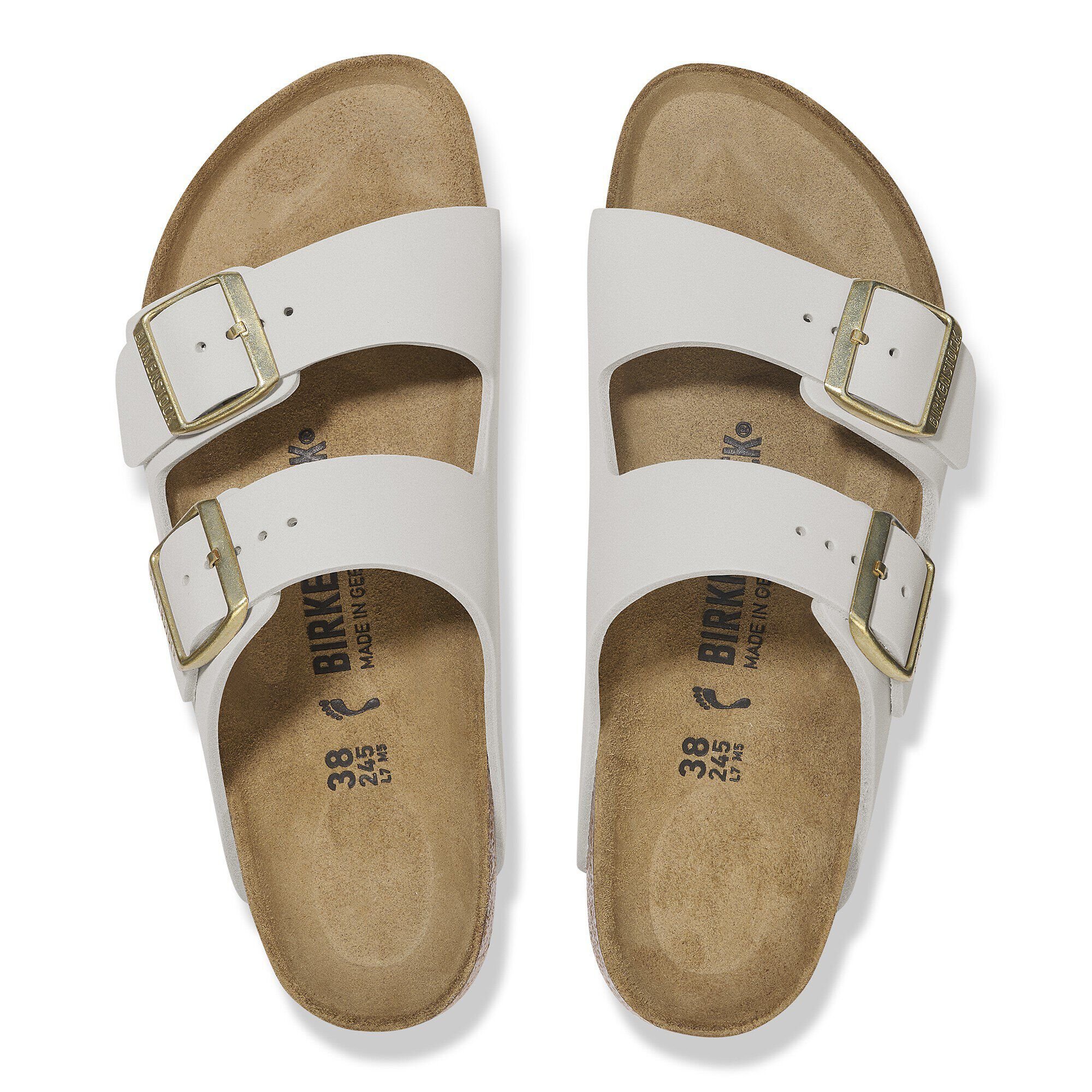 サンダル・ミュール BIRKENSTOCK SS25 (1024822 ANTIQUEWHITE) Arizona Nubuck Leather Antique White | BIRKENSTOCK